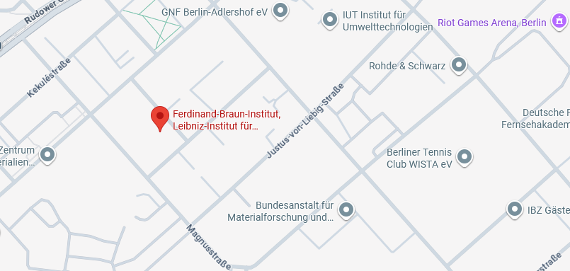 Session location Ferdinand-Braun- Institute