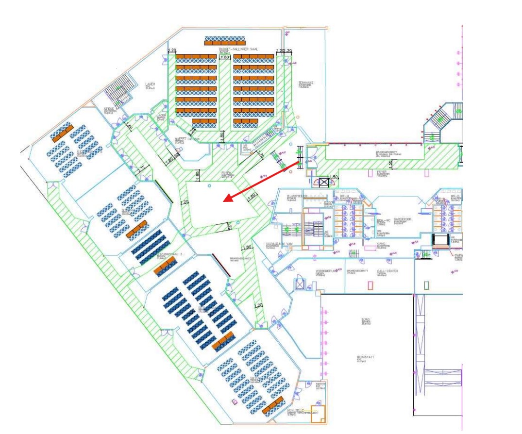 Session location Oktogon - Foyer