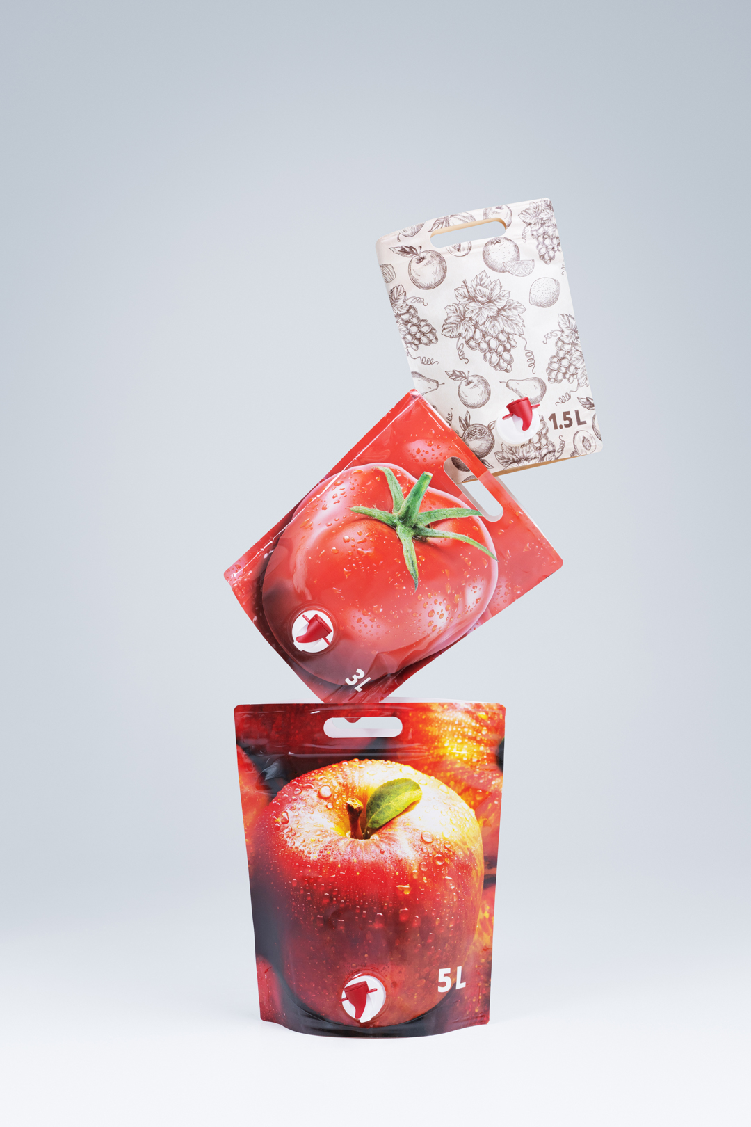 stand up pouches with taps