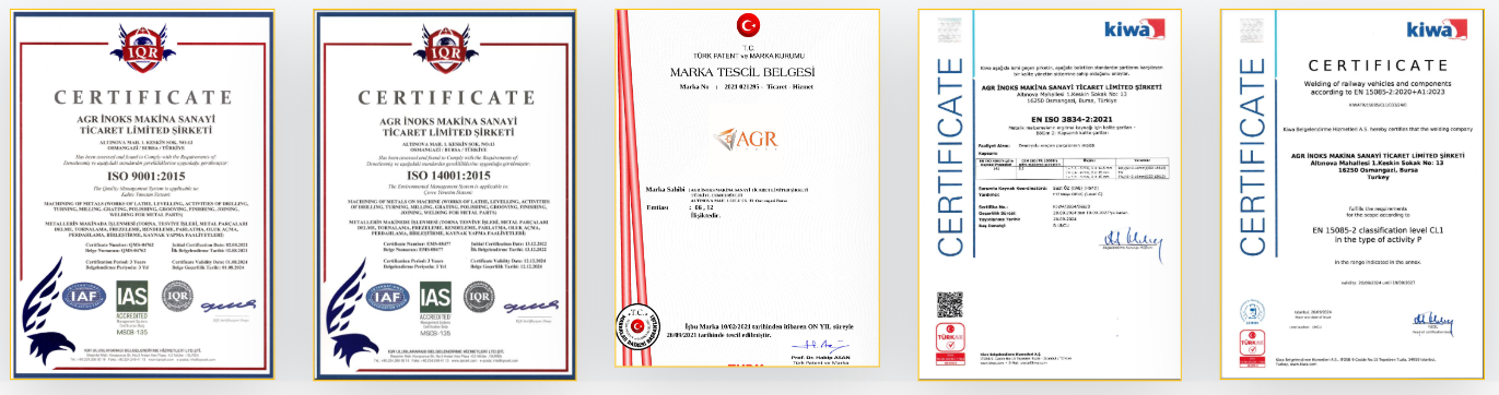 quality certificates