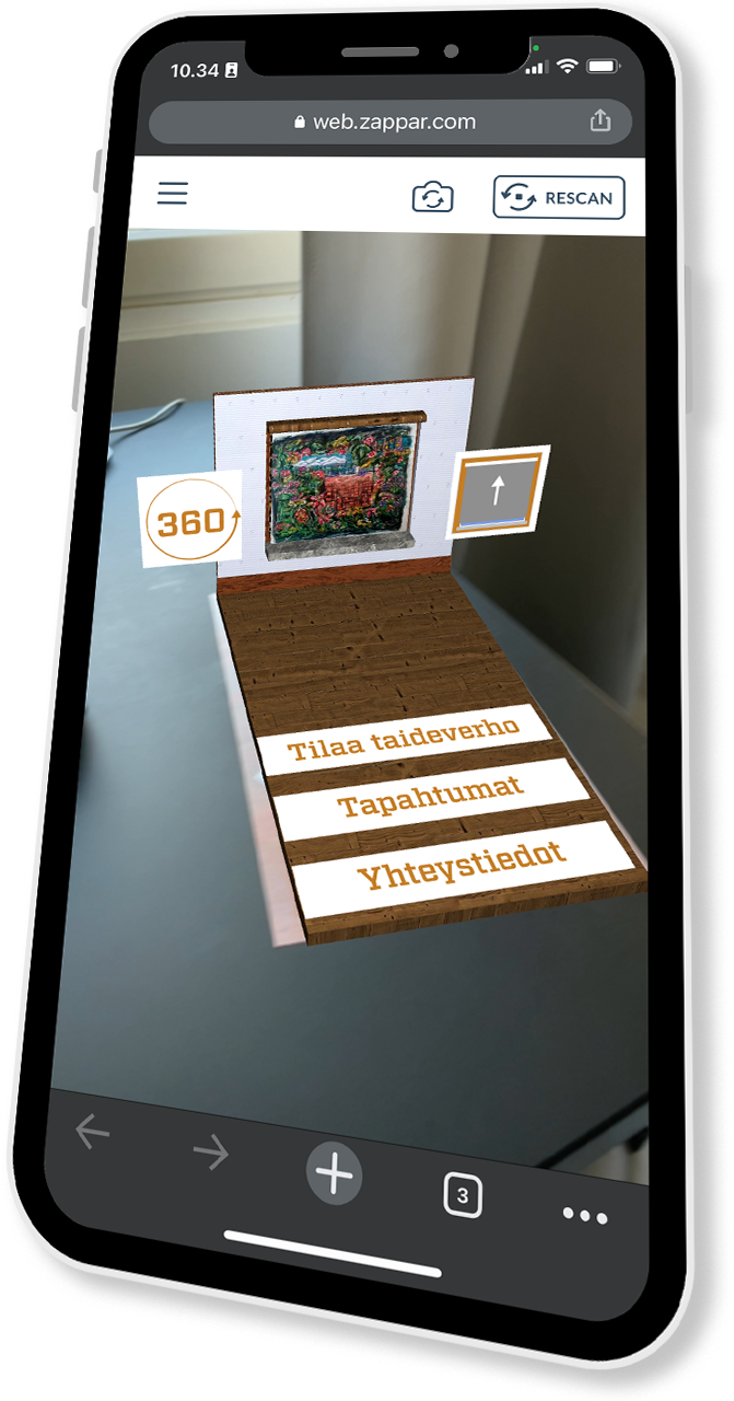 Art flyer with AR