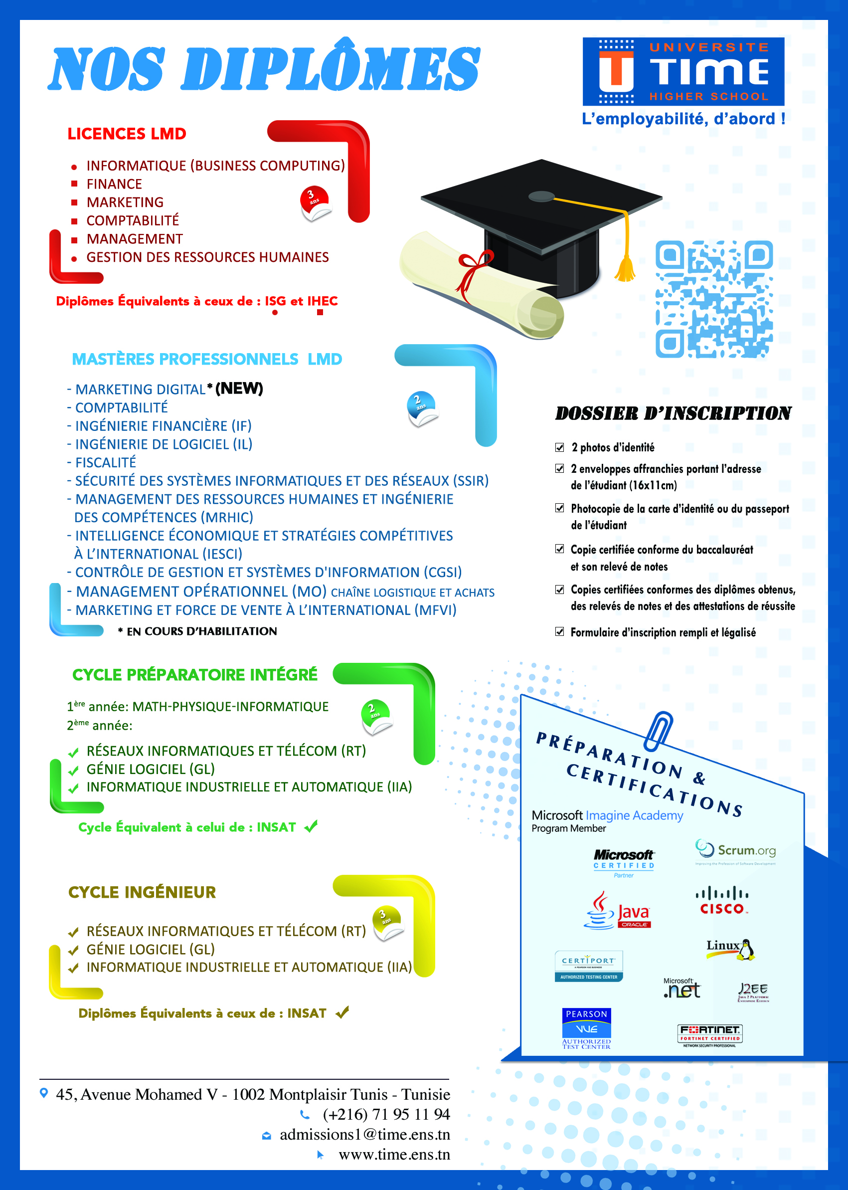 Nos diplômes