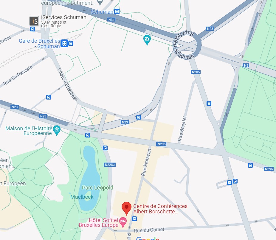Session location Albert Borschette Congress Center, Rue Froissart 36, 1040 Etterbeek, Brussels