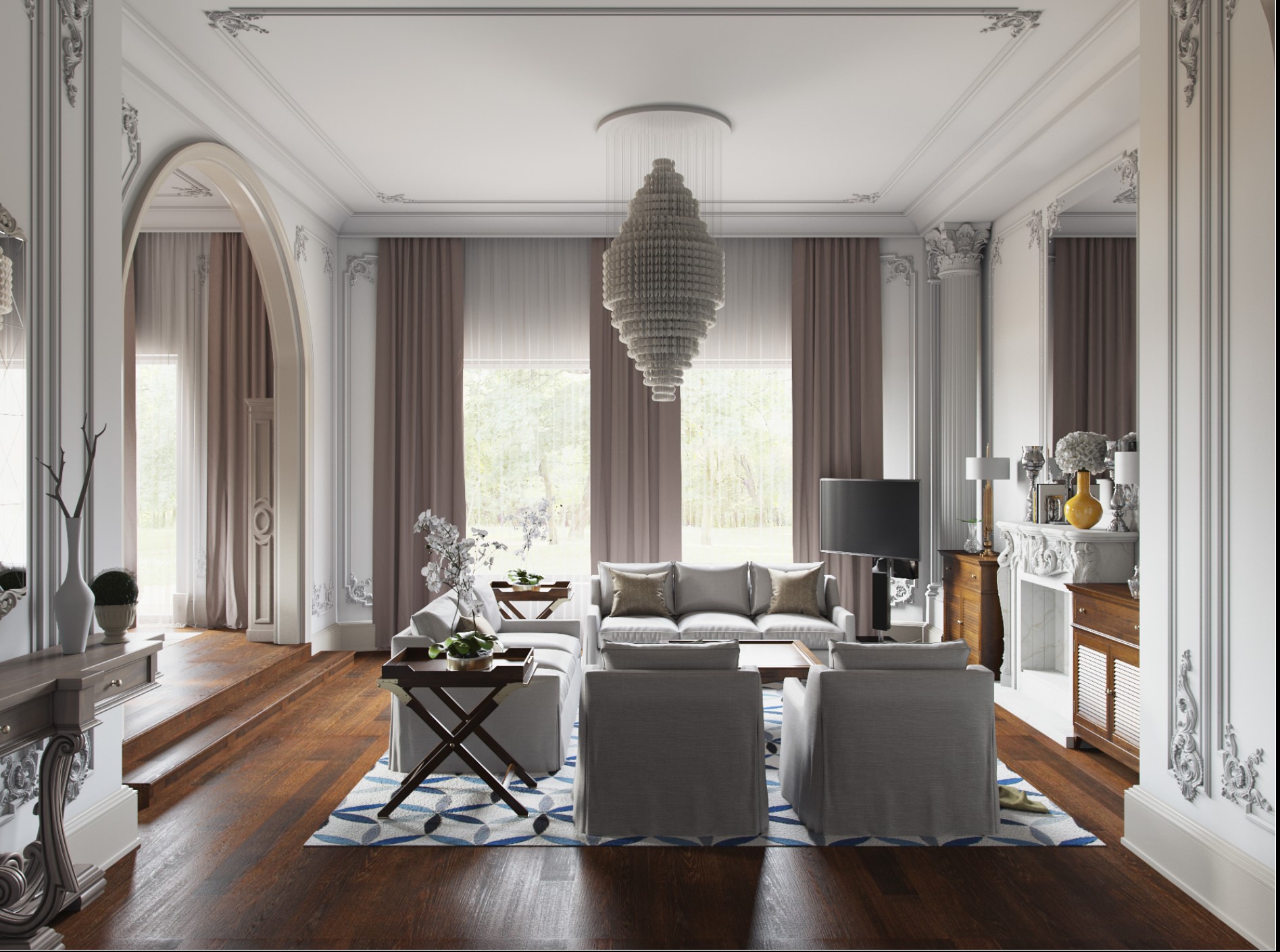 The room after installation of Hydrokapillare system