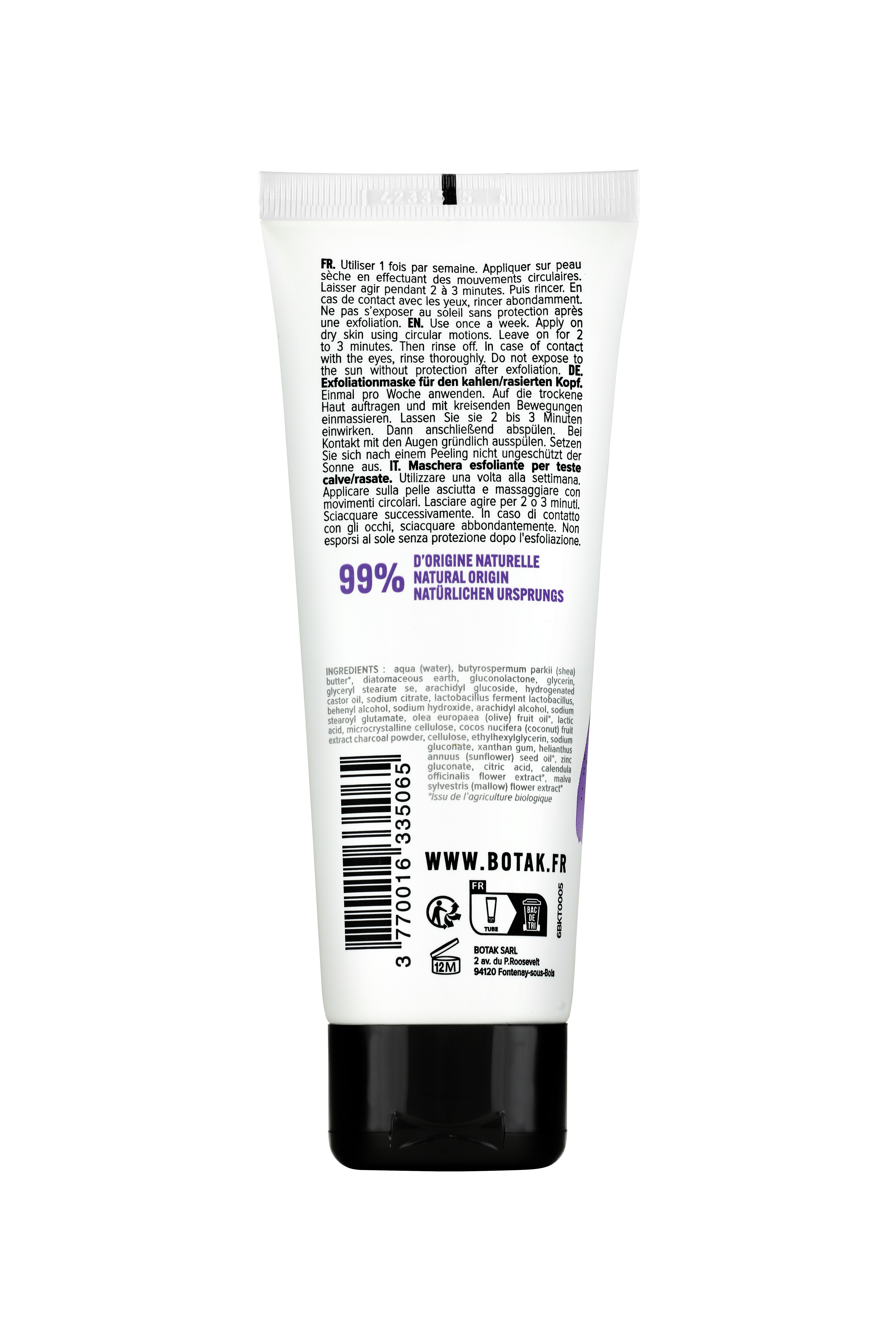 Packshot Back BOTAK Exfoliating Mask Scrub