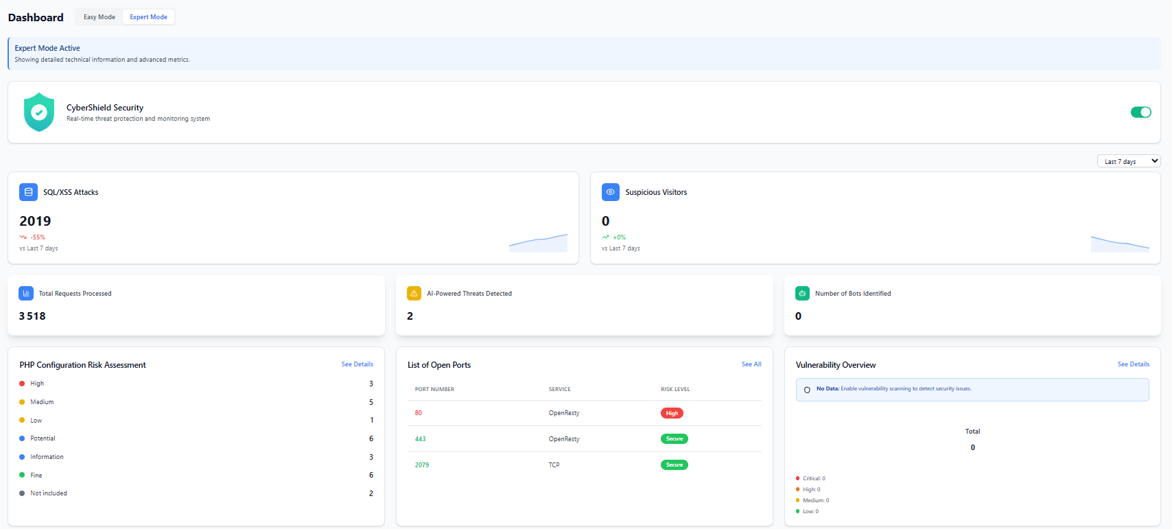 Vue Expert : Audit de vulnérabilités & Monitoring temps réel