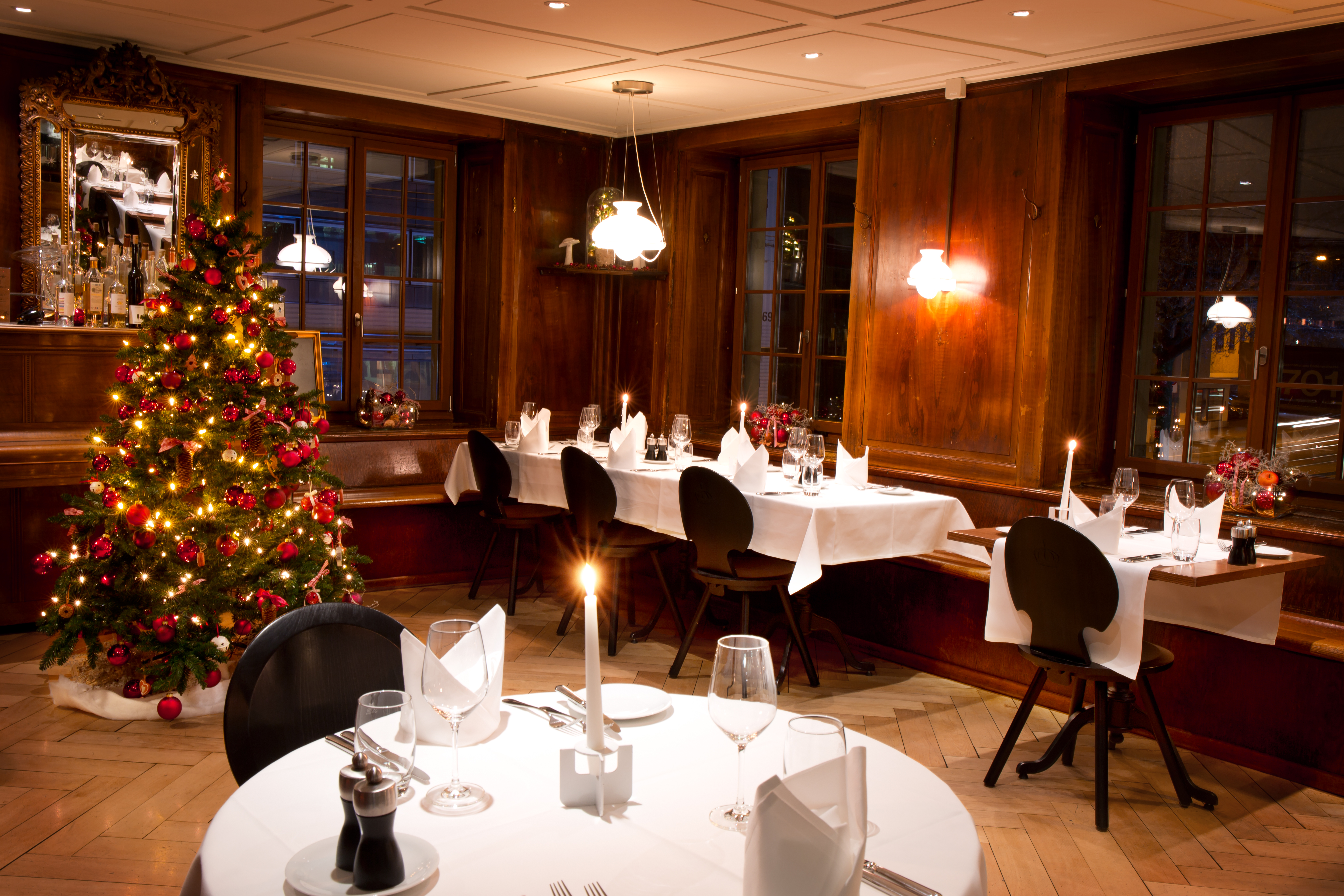 Weihnachten im Restaurant Krone