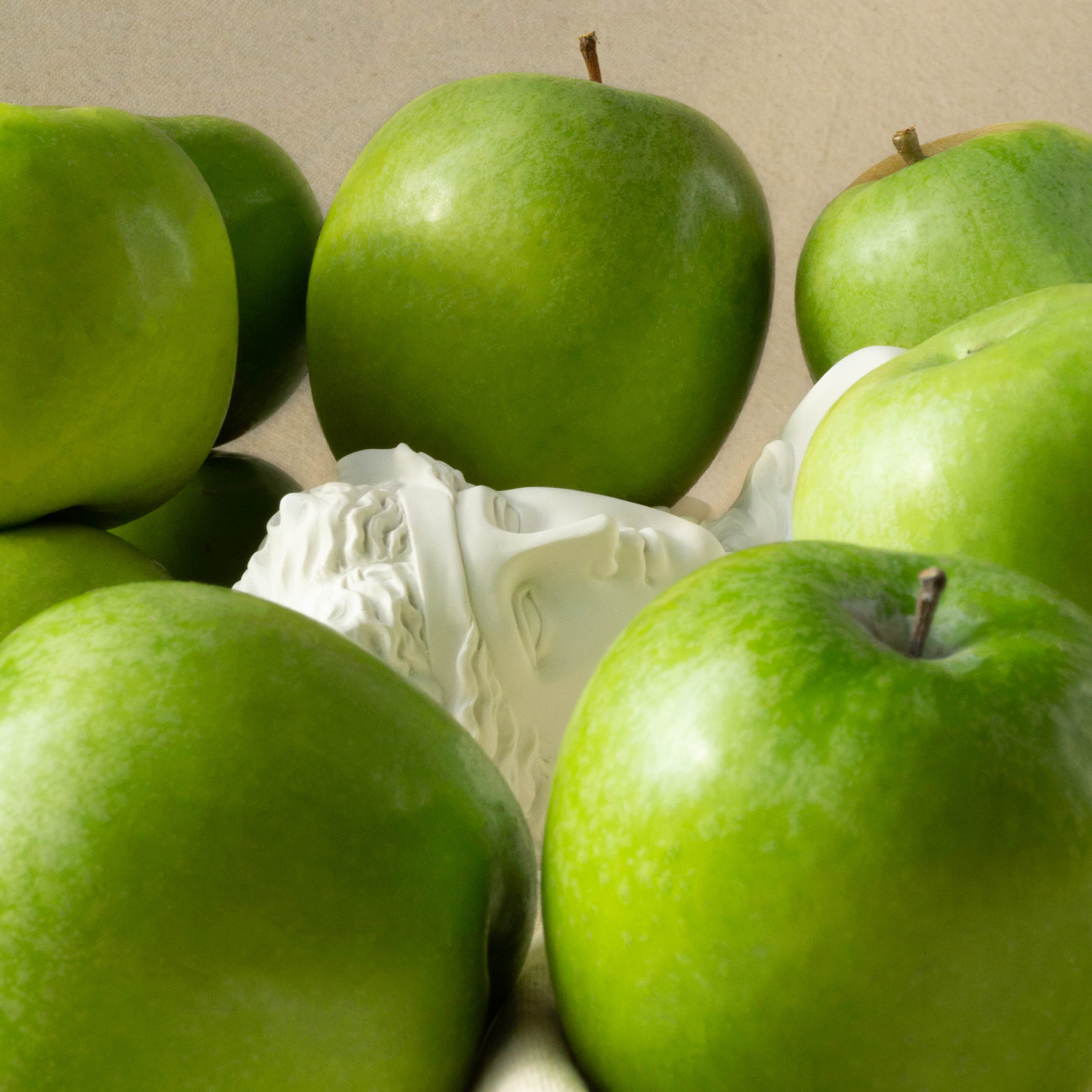 Pomone goddess with green apples