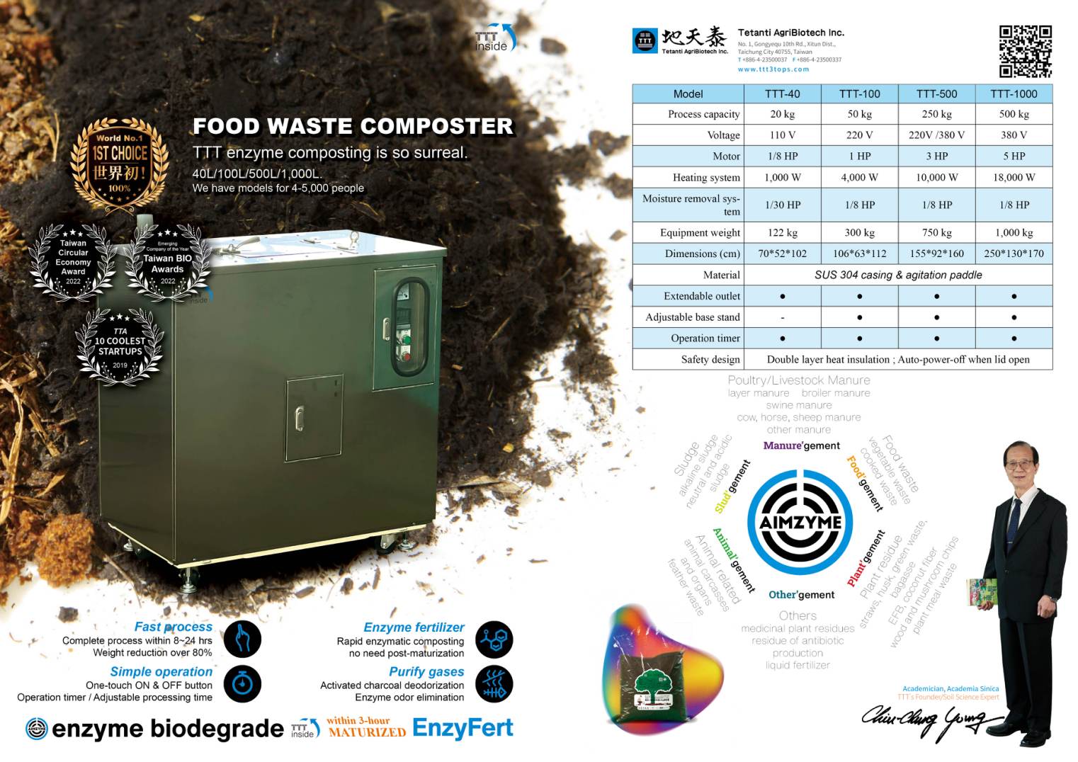 TTT series Food Waste Composter