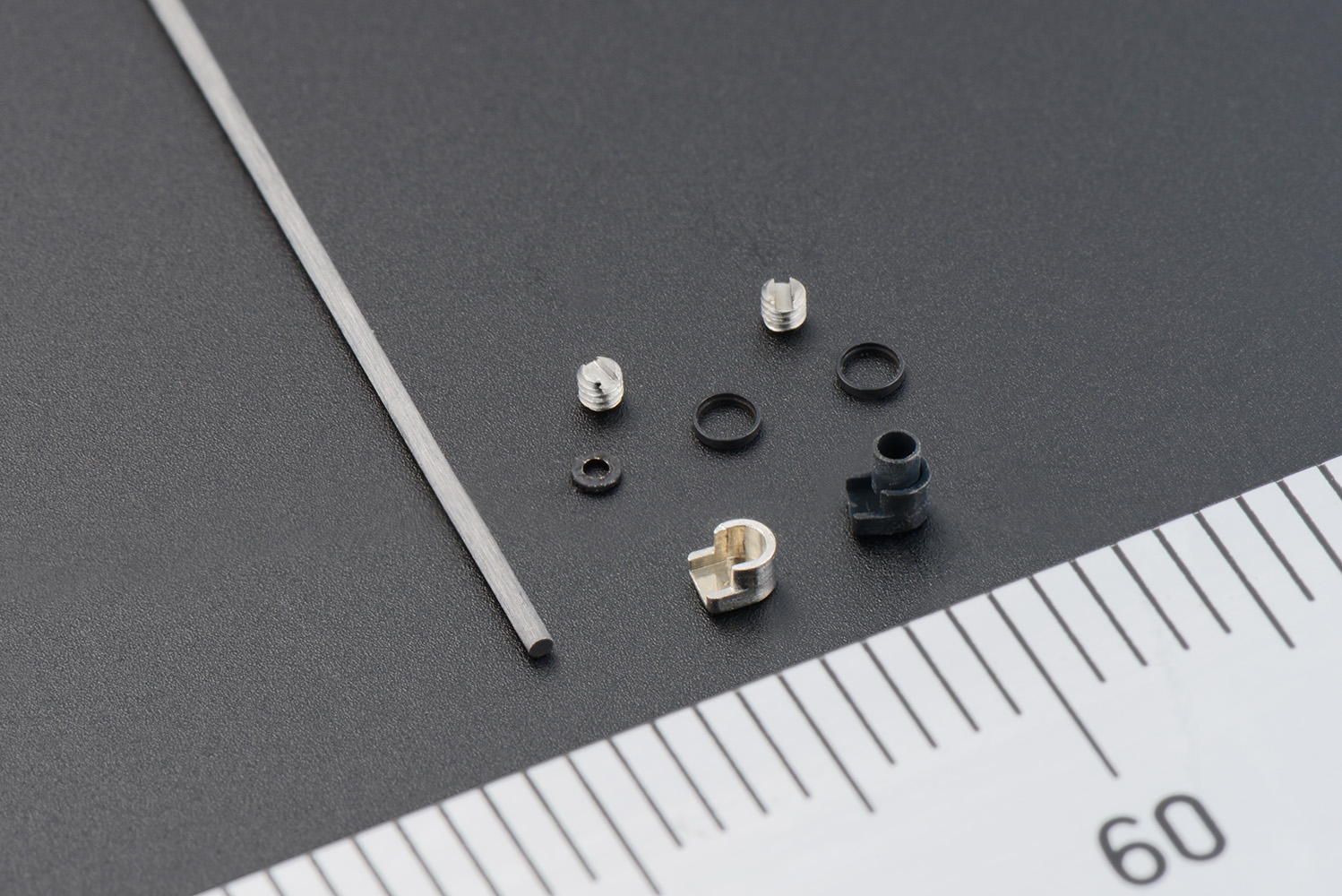 TINY Medical Endoscope Parts / Machining, Turning / Stainless Steel + Black Coating