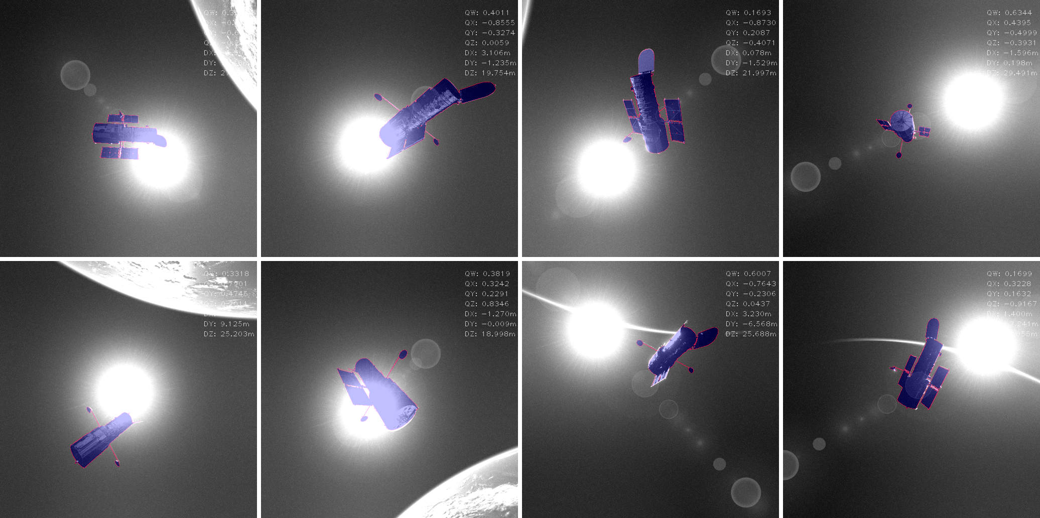 Pose estimation - Sun in the background