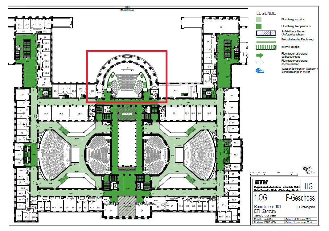 Session location ETH Main Building: Audi Max (HG F 30)