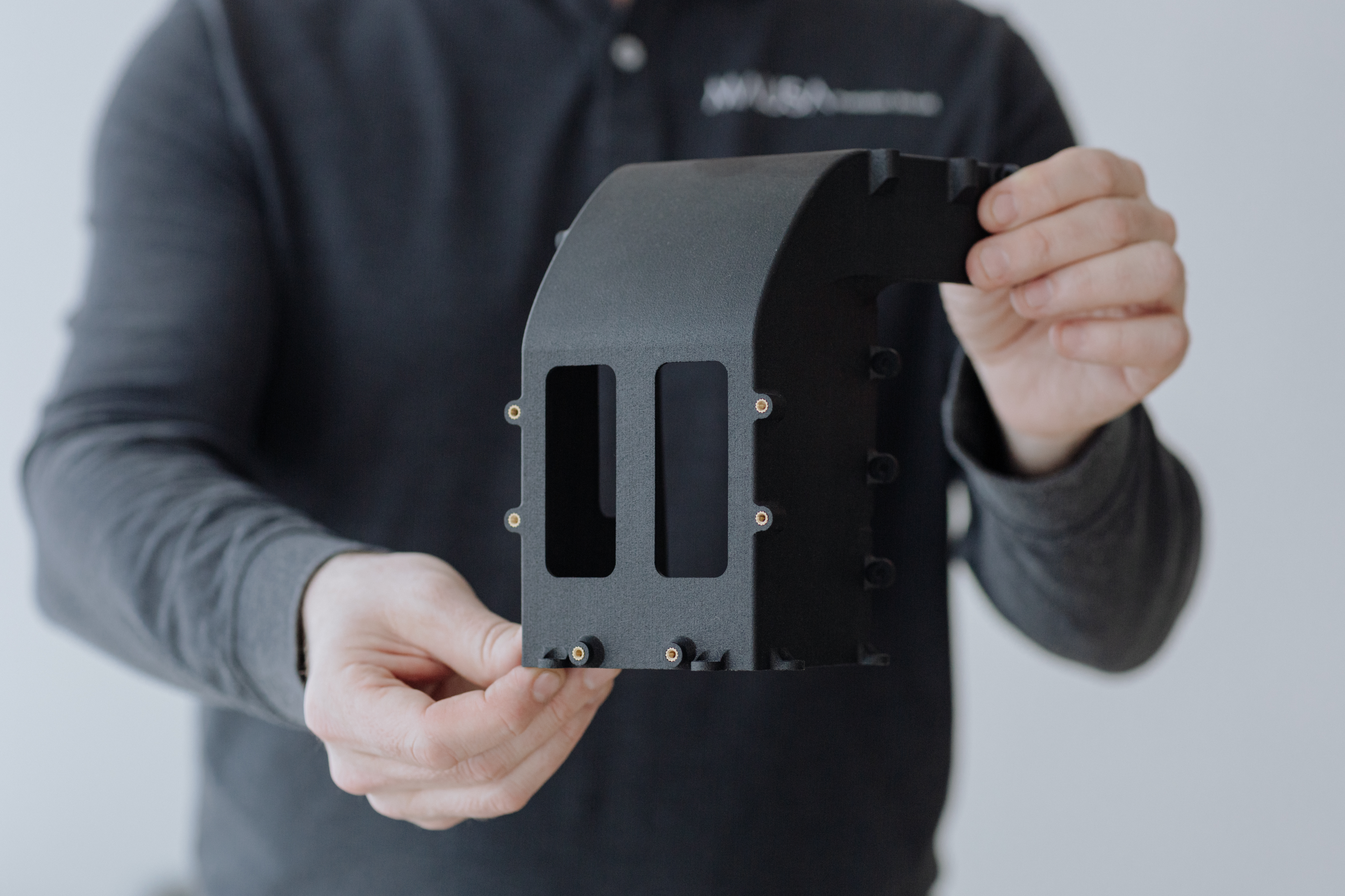 Pieza 3D con insertos