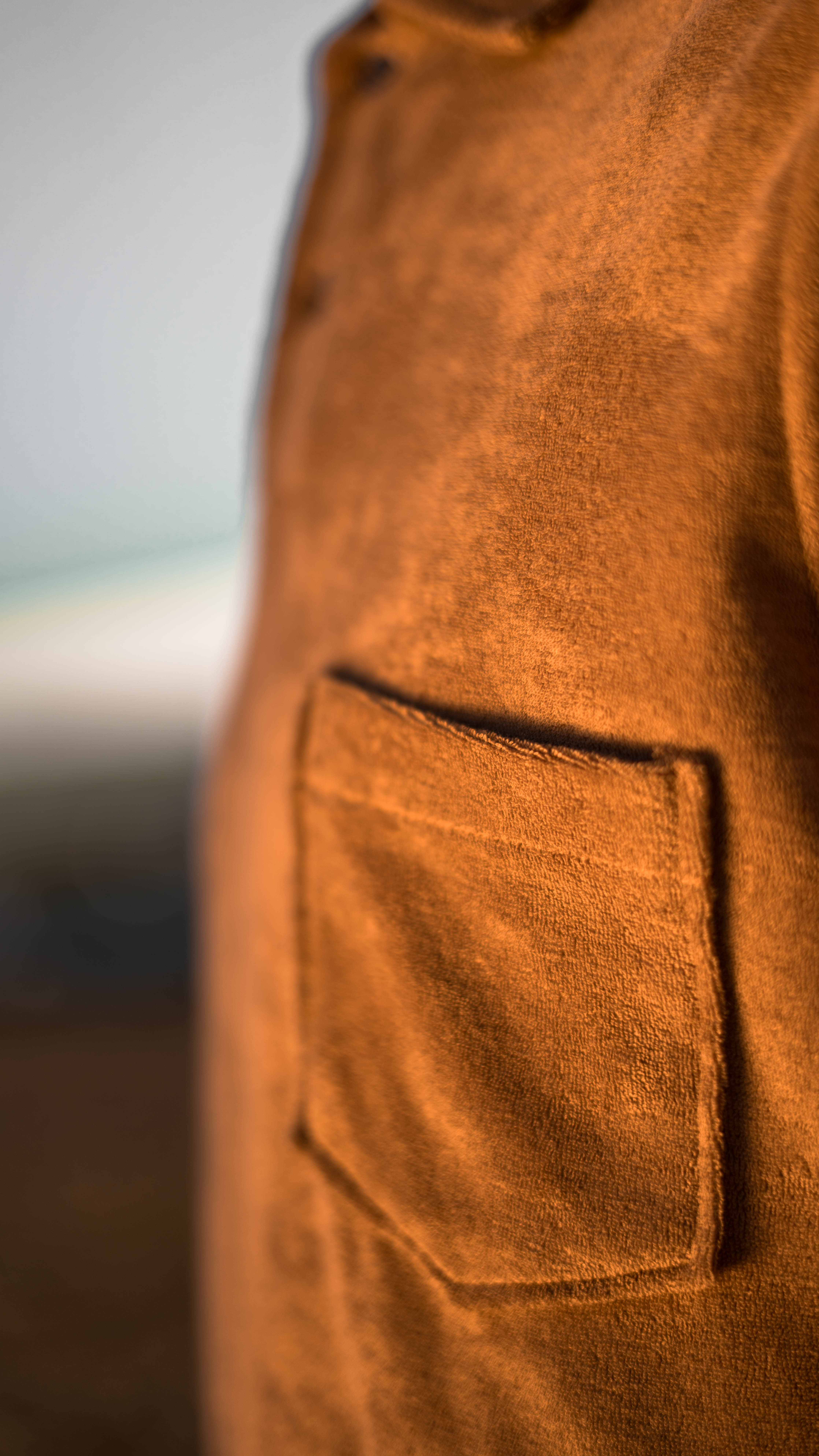 Terry Polo Shirt with Pocket