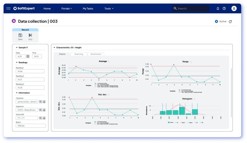 Data collection PLM Softexpert