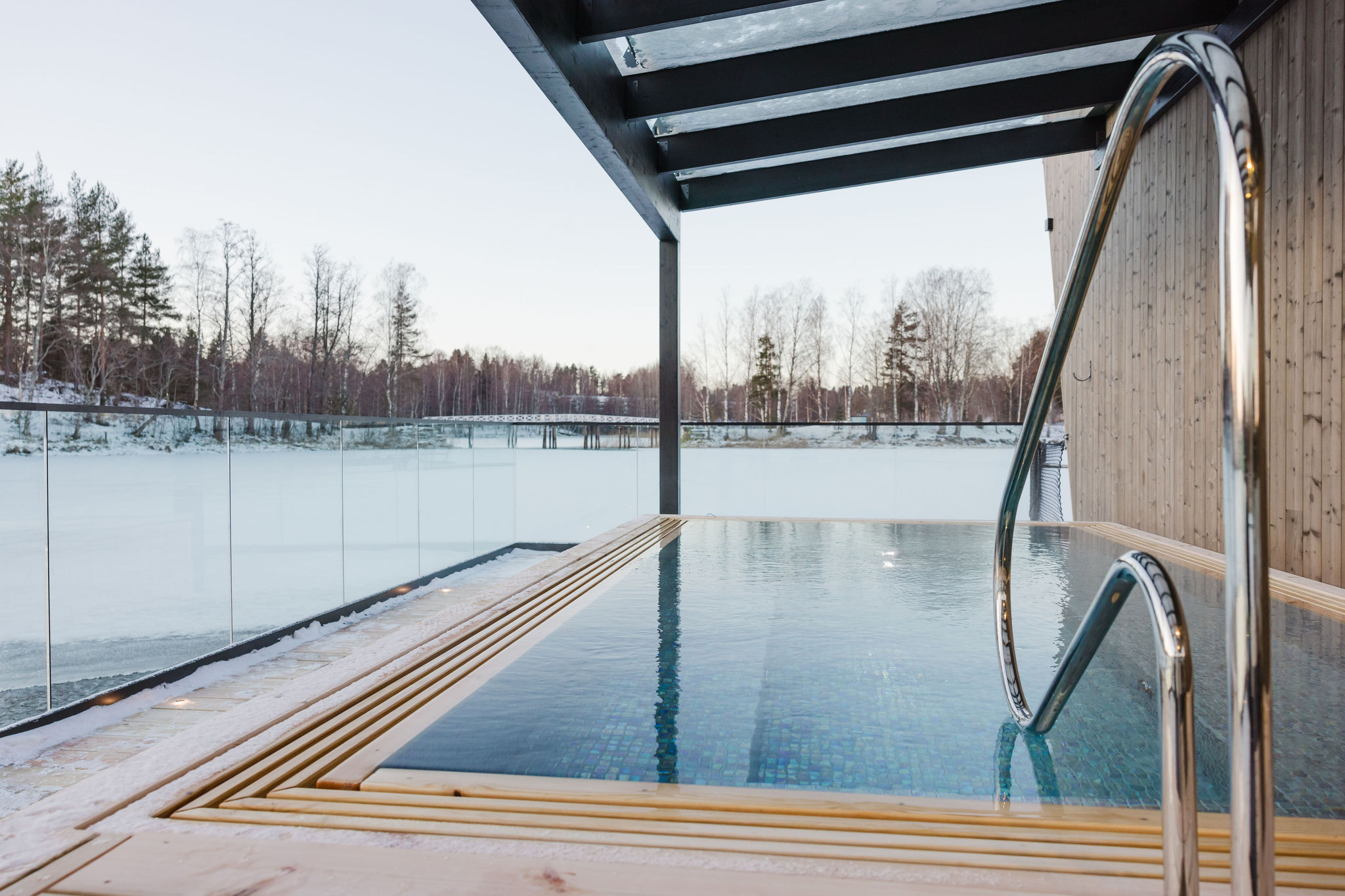 Chilling pool at sauna complex Kaihu, Mikkeli