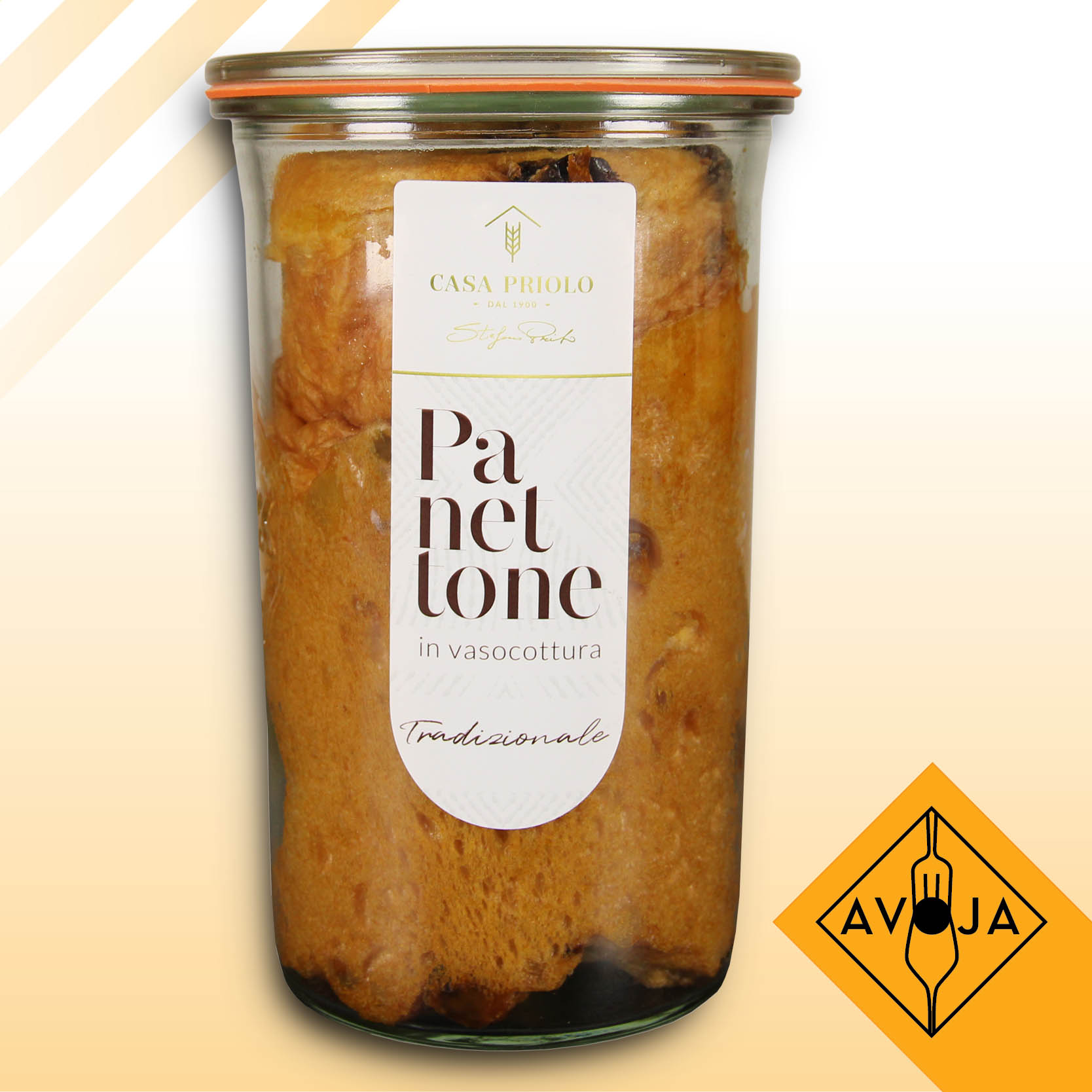 Traditional Panettone in a jar