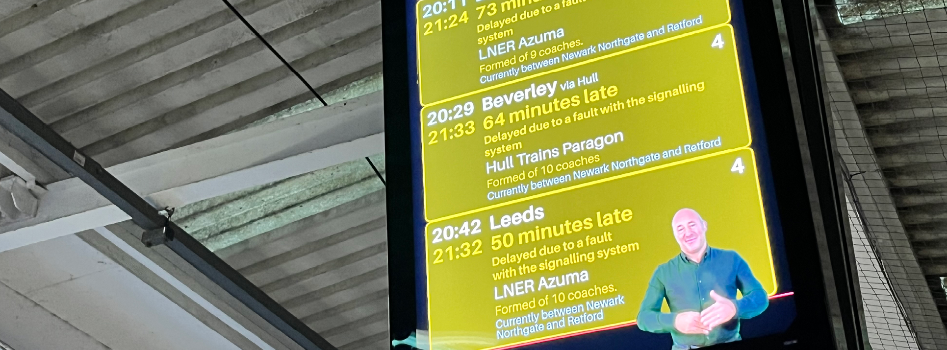 Since 2025, real-time information in BSL has been available across the entire UK rail network.
