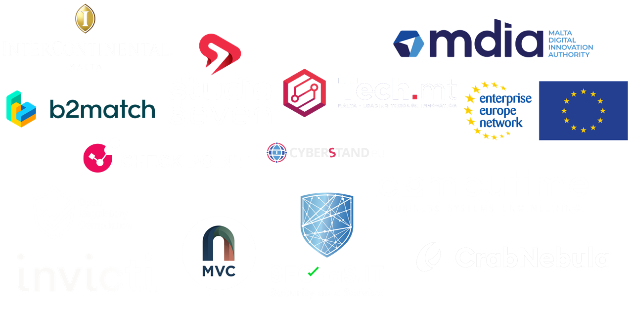Partnered with and Sponsored by IHG Malta, Studio Seven, b2match, mdia, Tech.mt, enterprise europe network