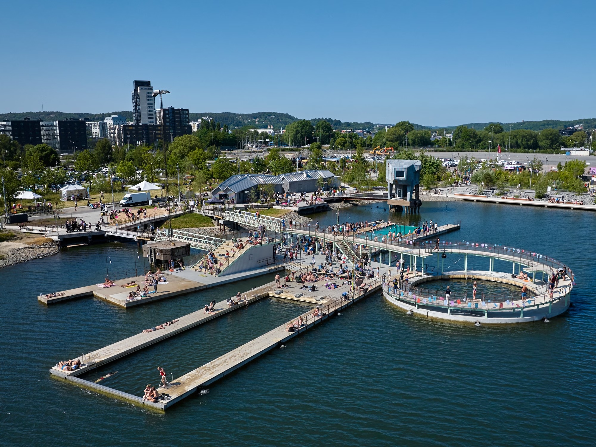 Natural Water Pools at Jubileumsparken, Gothenburg, Sweden