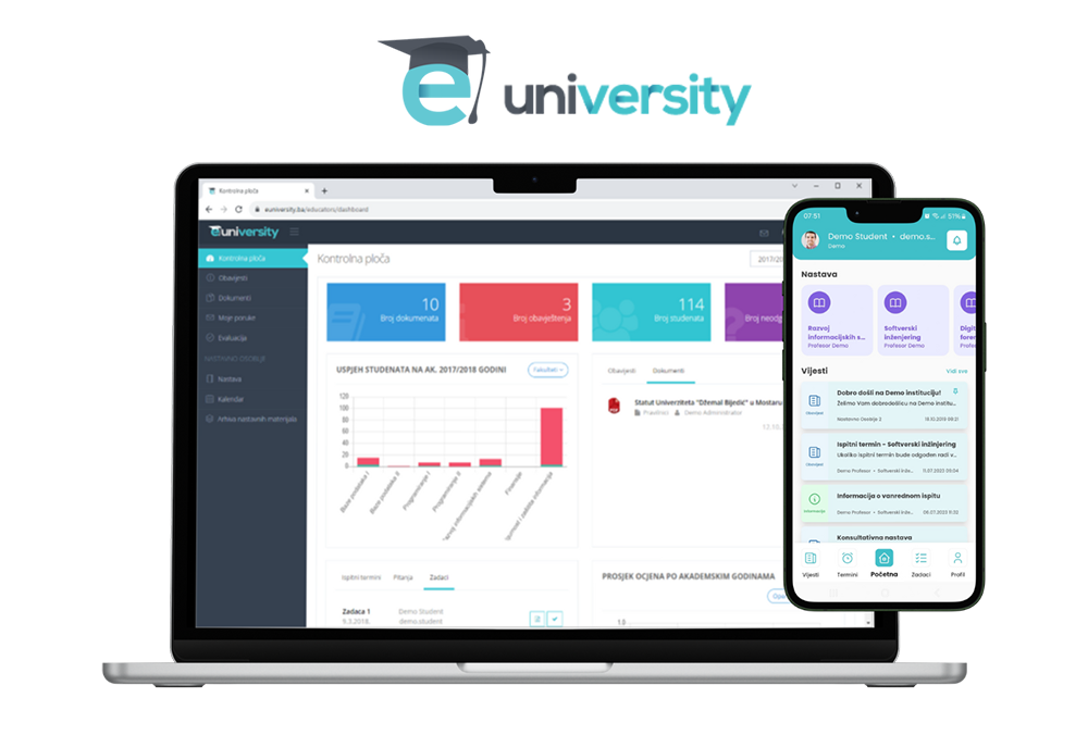 eUniversity mockup