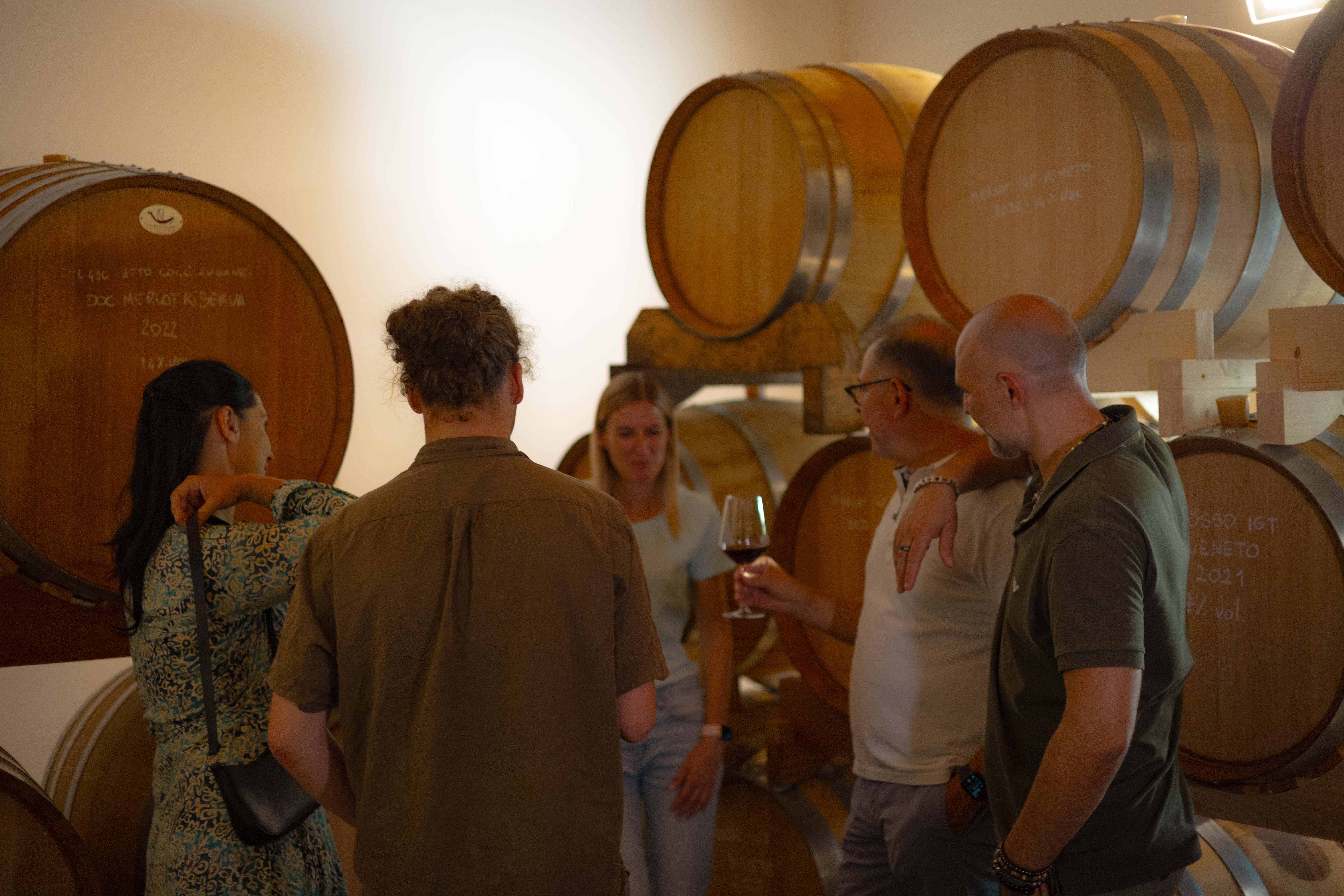 tasting in the cellar