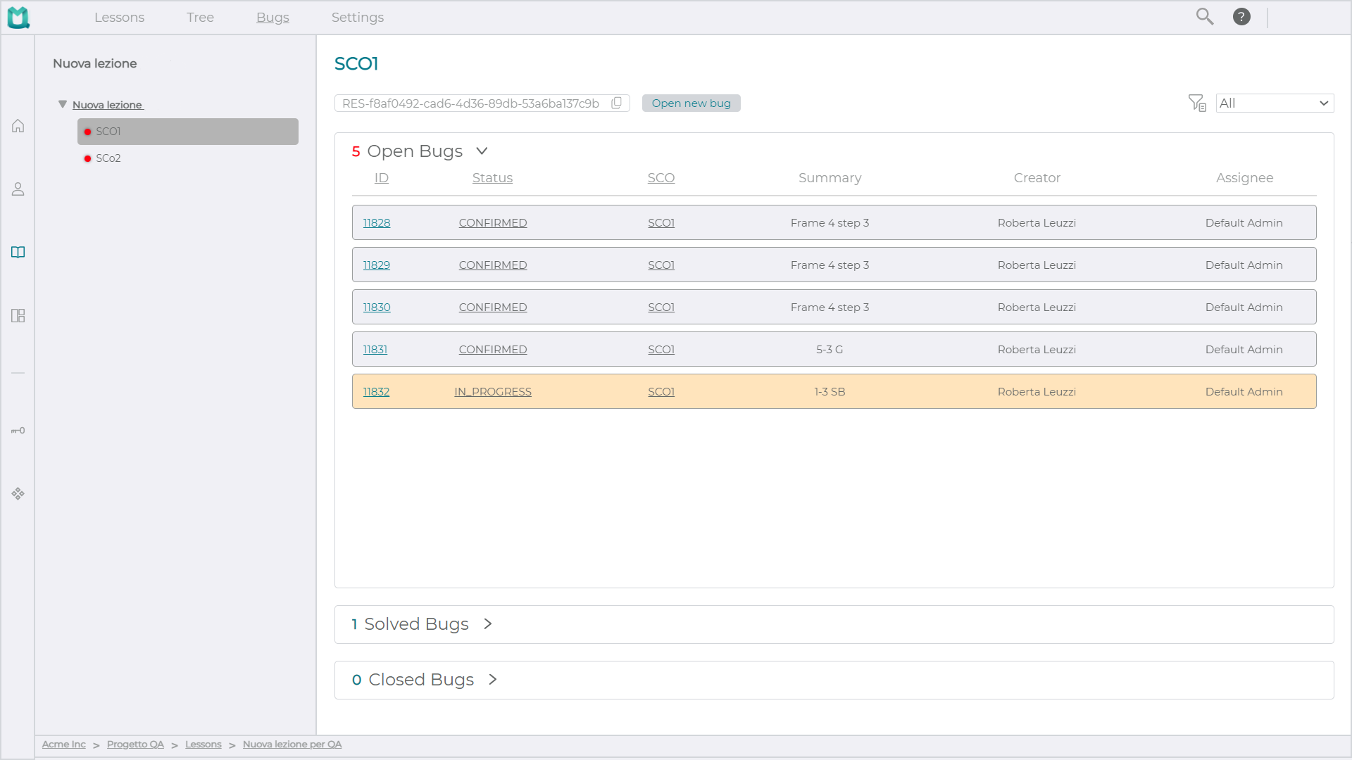 Bug Tracking System