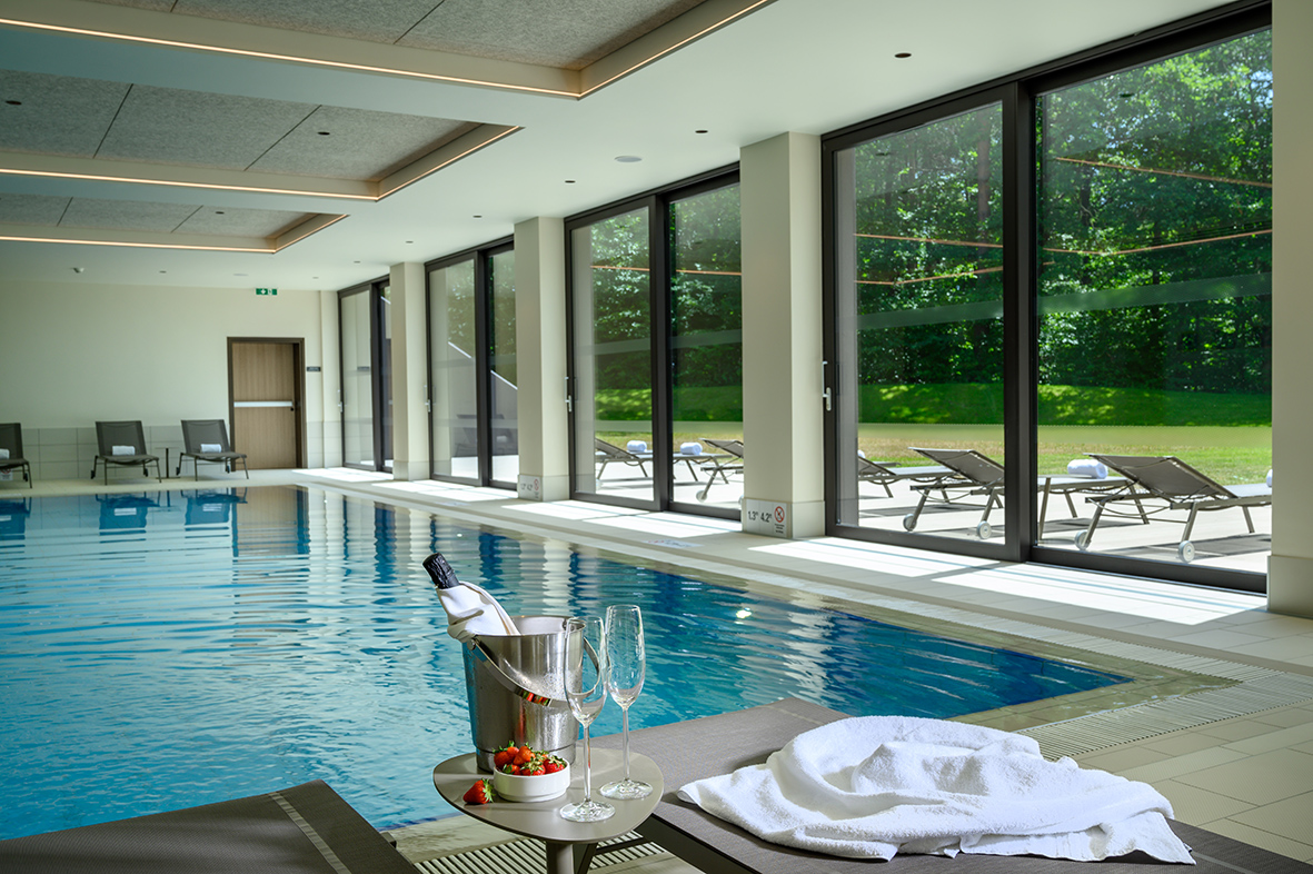 Swimming pool with a view