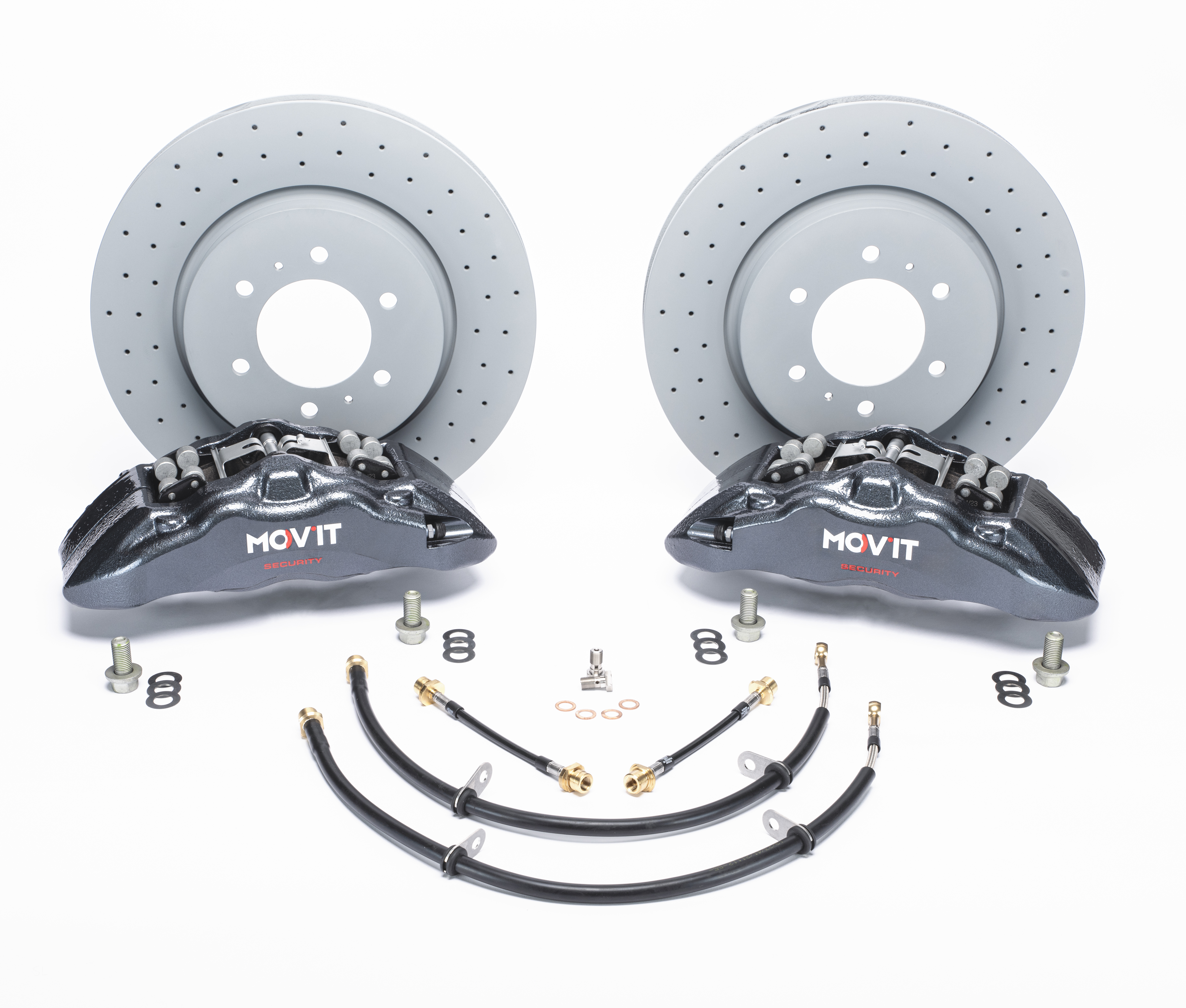 Front axle brakes