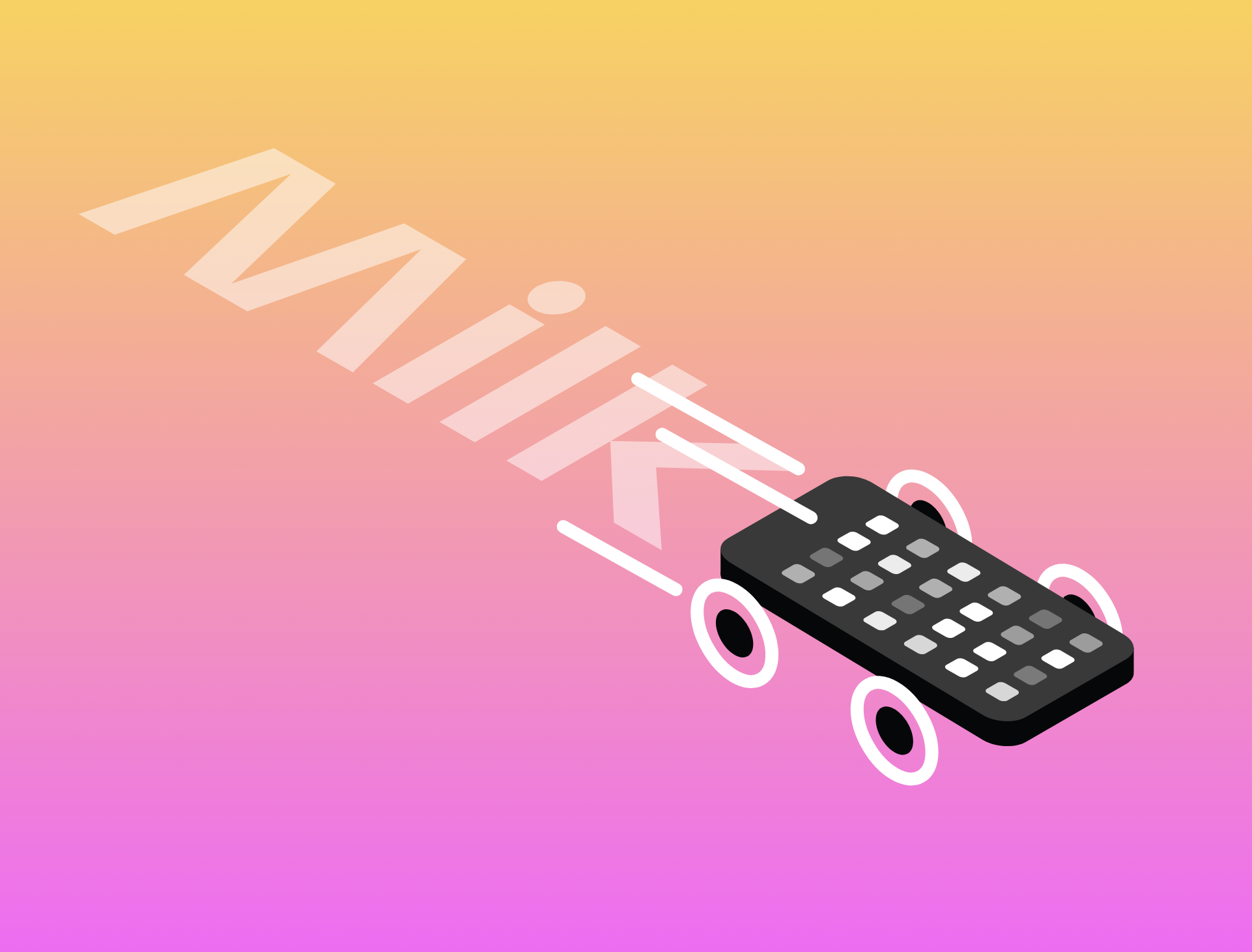 Phone with wheels