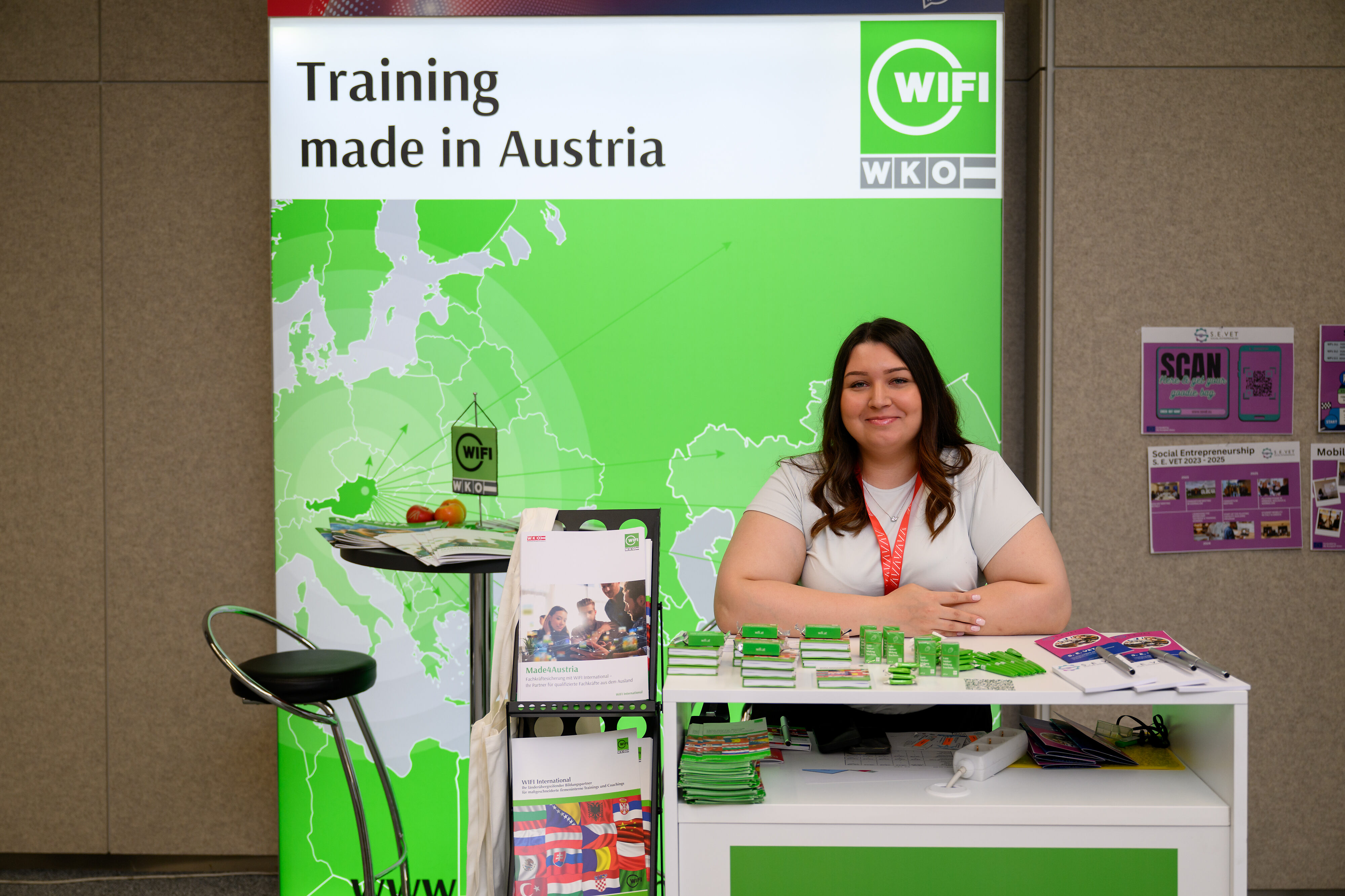 Messestand am Exporttag 25