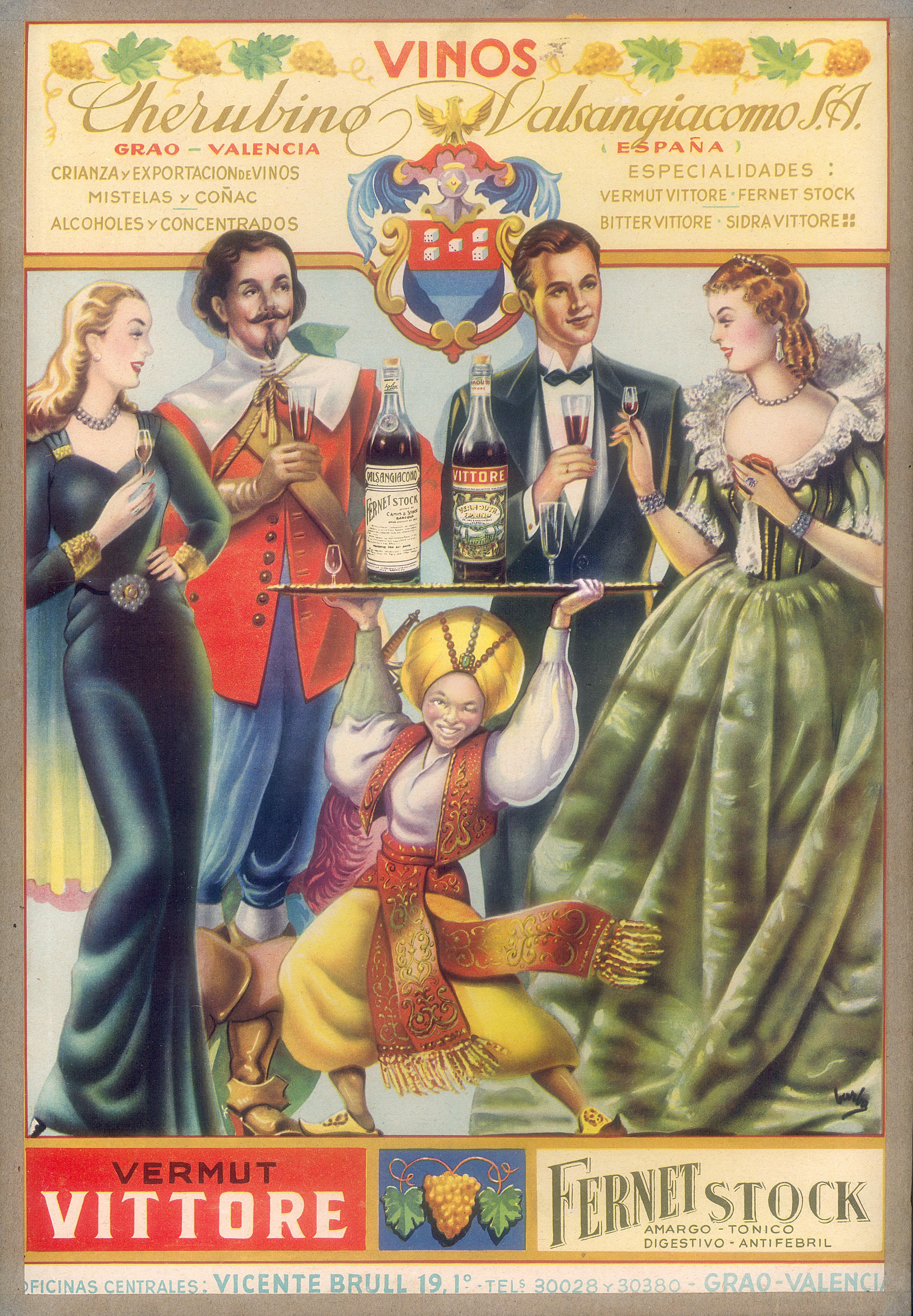 Real old advertisement of our Vermouth Vittore