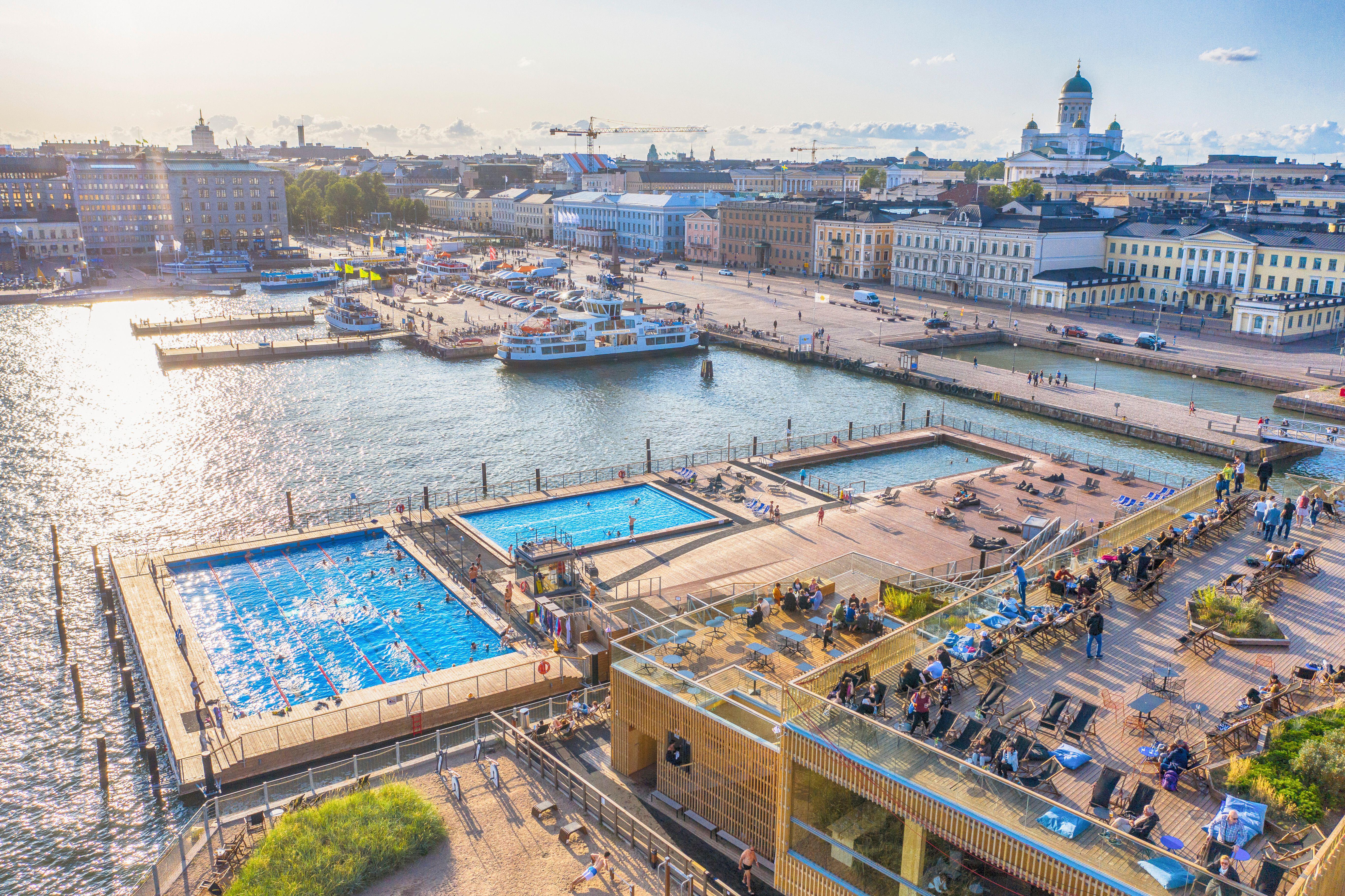 Heated Pools at Allas Pool, Helsinki