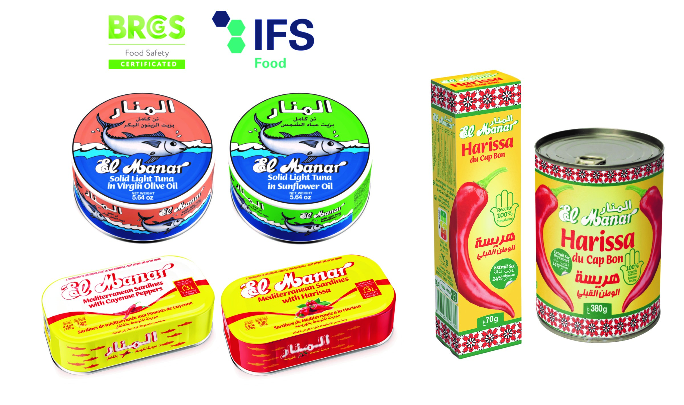 CONSERVE DE THON, SARDINES ET HARISSA