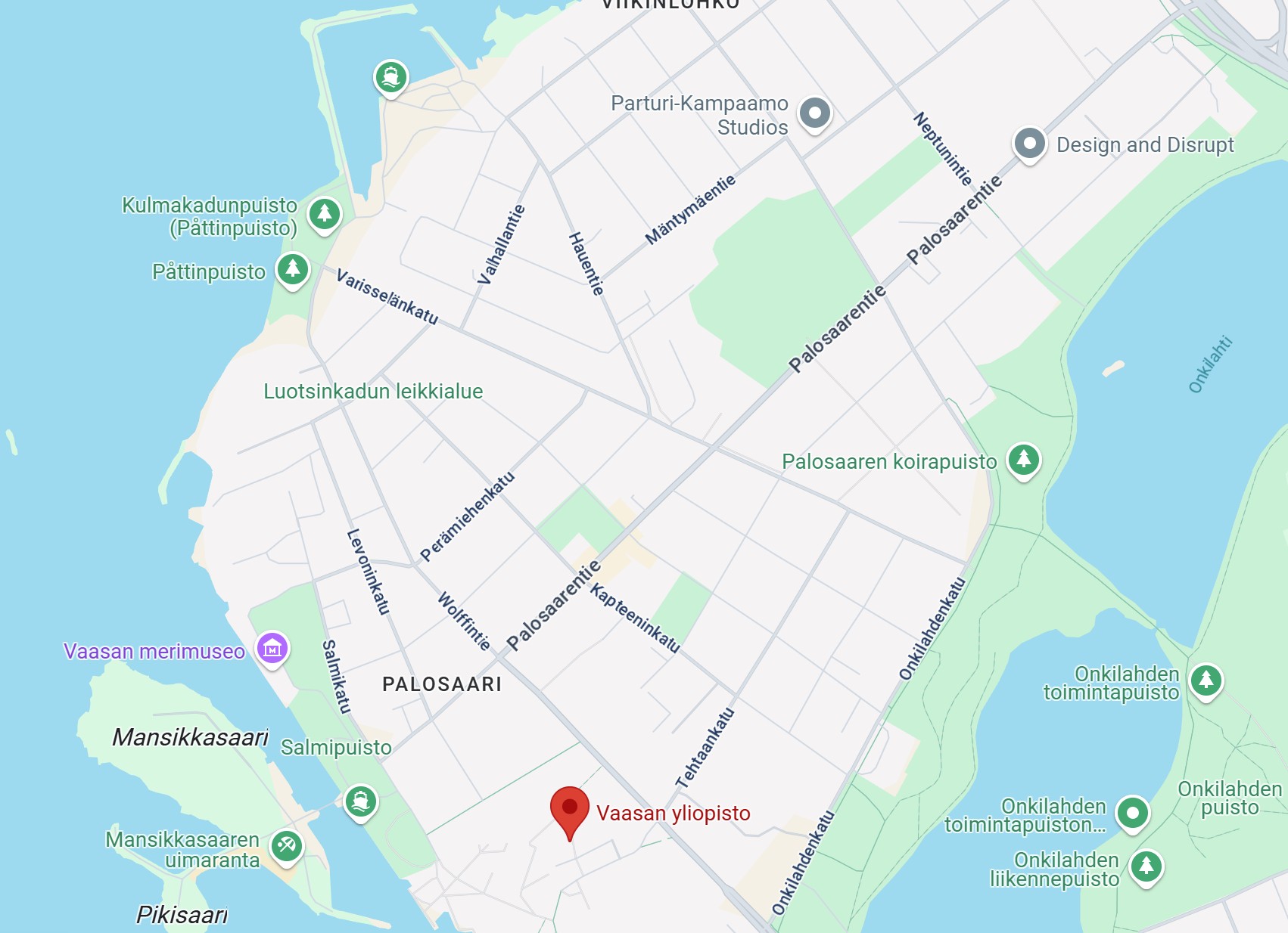 Session location University of Vaasa