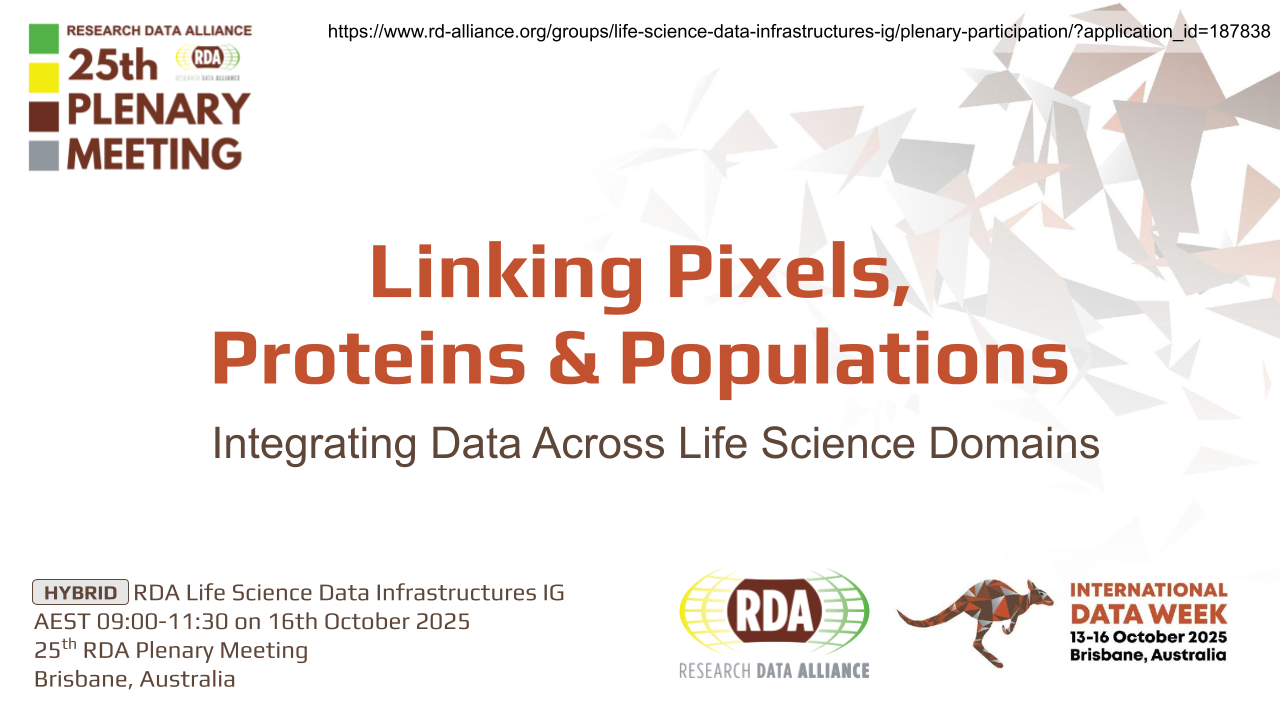 Linking pixels, proteins and populations