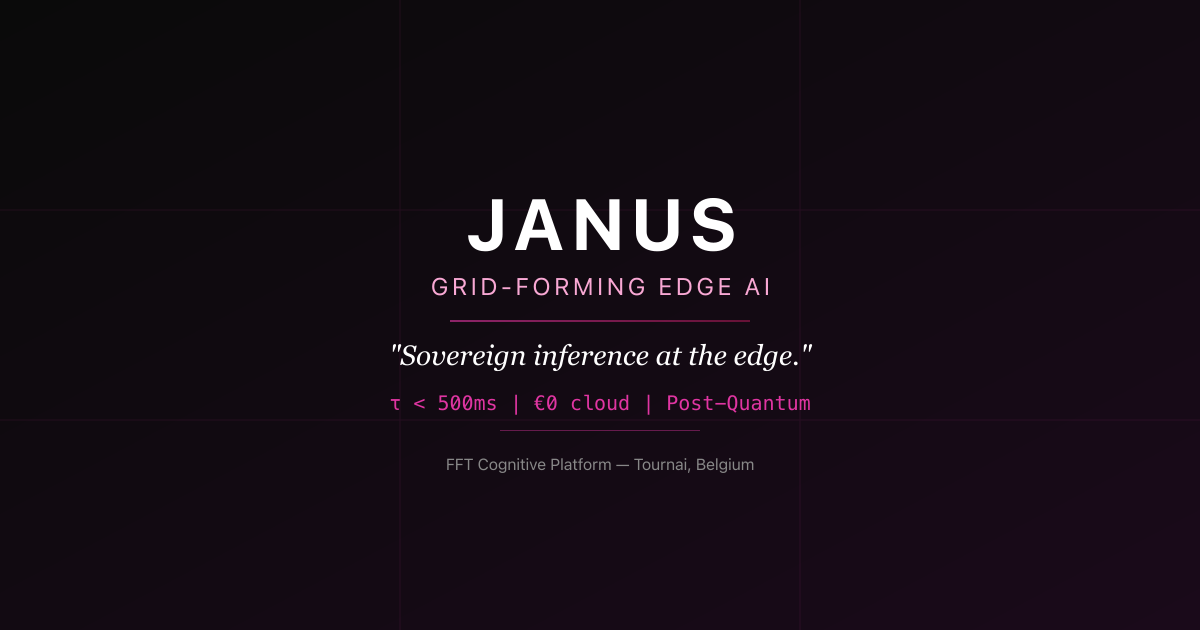 Janus Grid-Forming — Sovereign Edge AI