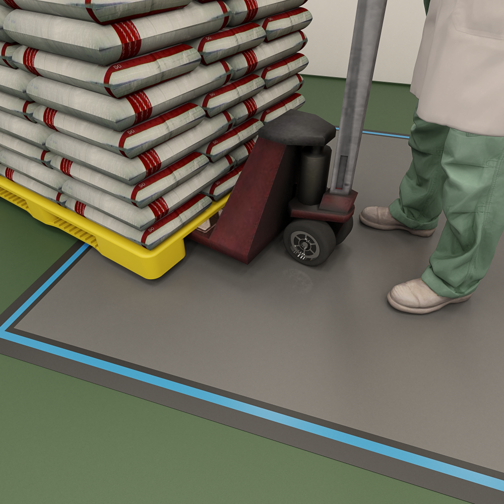 WorkZone with pallet jack