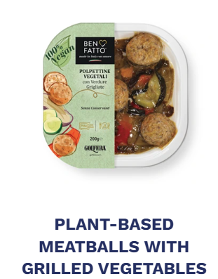 Plant base meatball with vegetableOne-serving pack