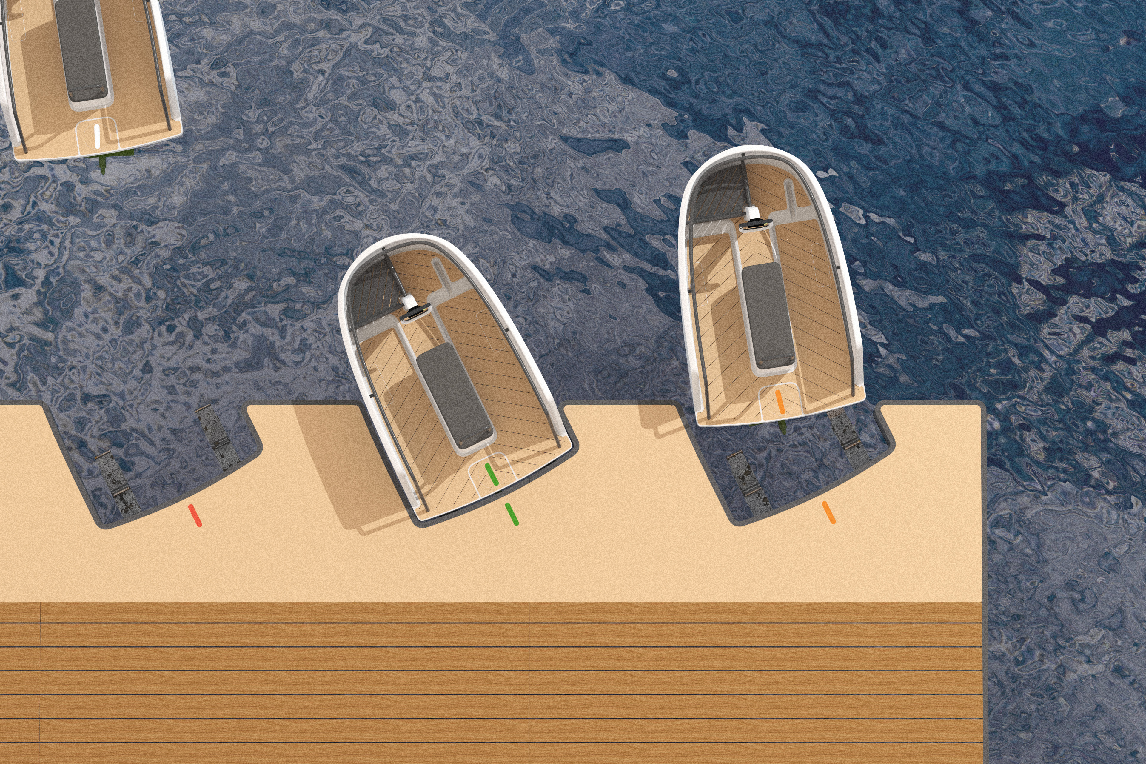 seamless transition from land to water