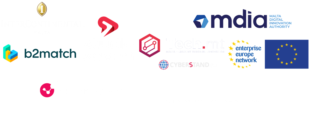 Partnered with and Sponsored by IHG Malta, Studio Seven, b2match, mdia, Tech.mt, enterprise europe network