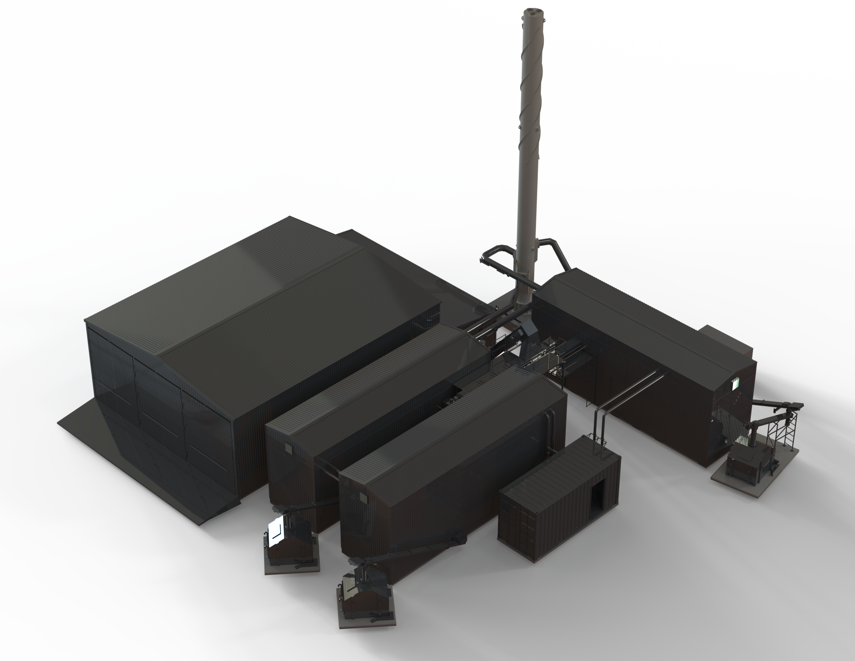 Cascade modular boilerhouse