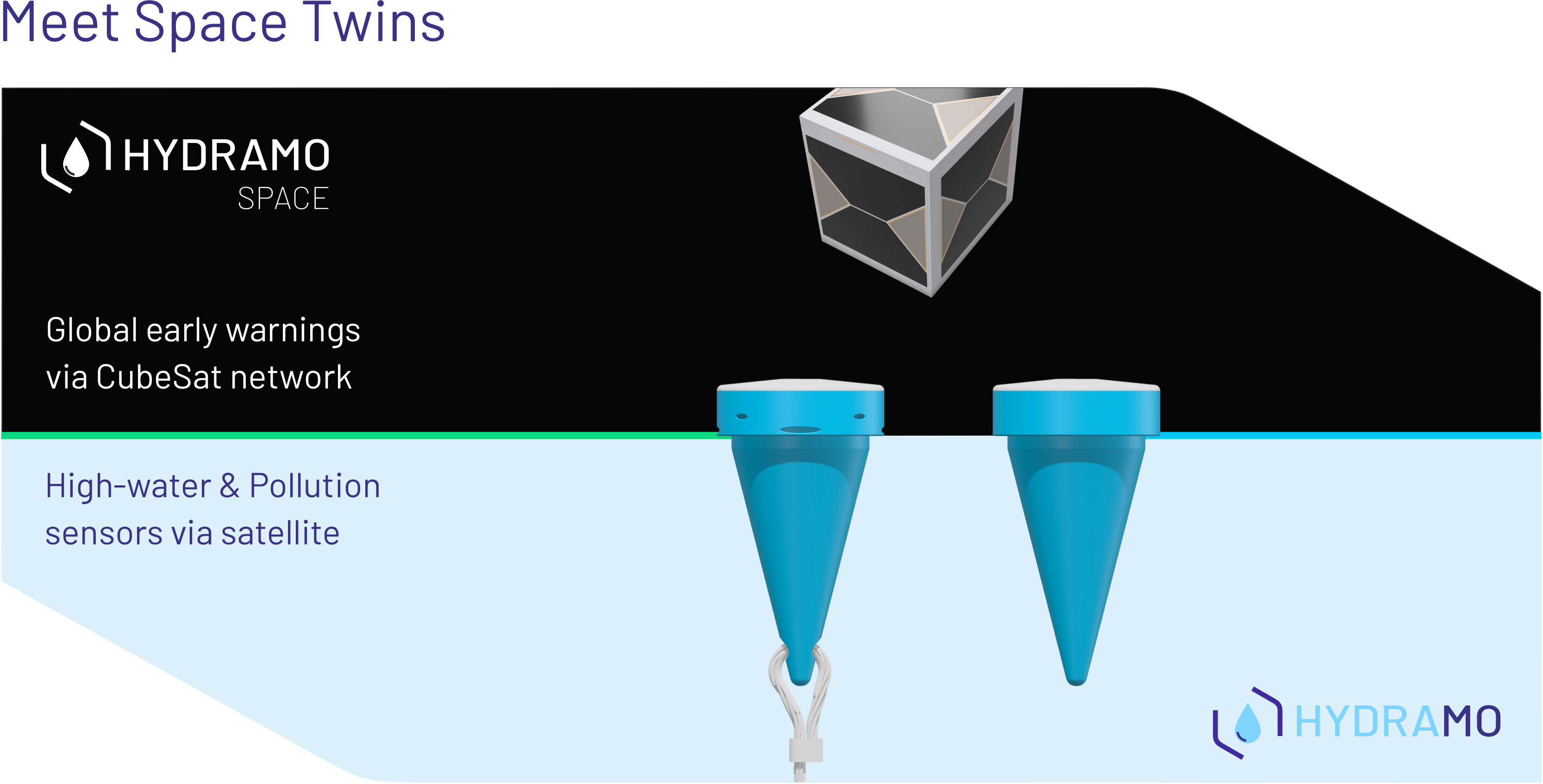 High-water & Pollution sensors via satellite