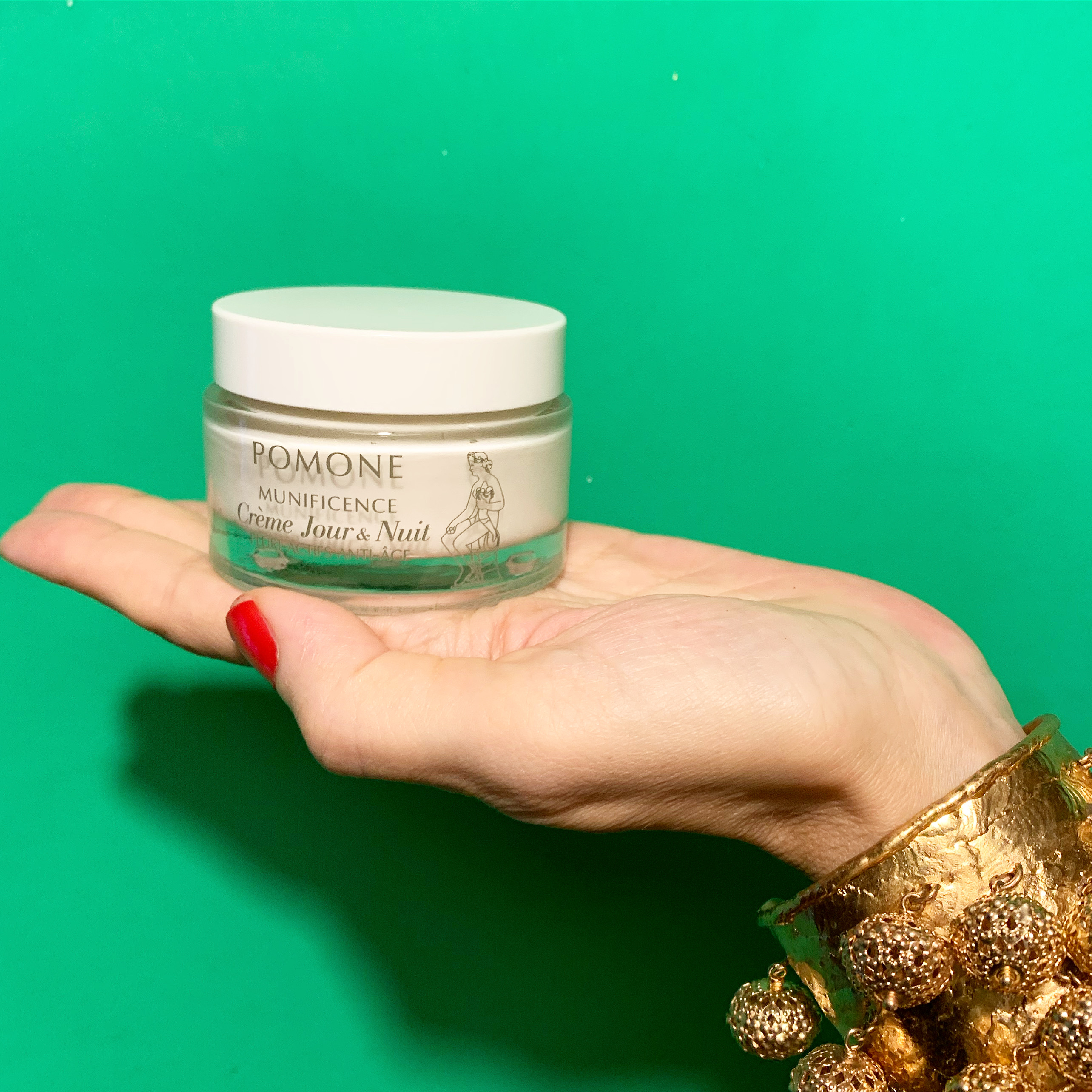 DAY and NIGHT CREAM in the hand