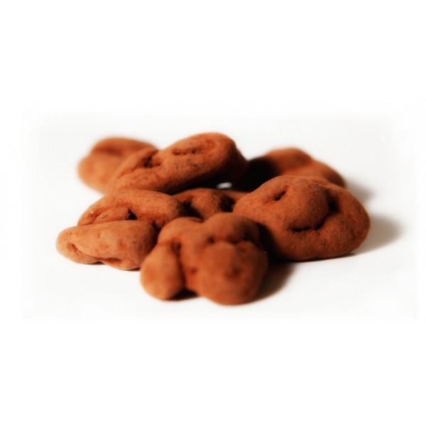 Périgord walnuts coated with dark chocolate