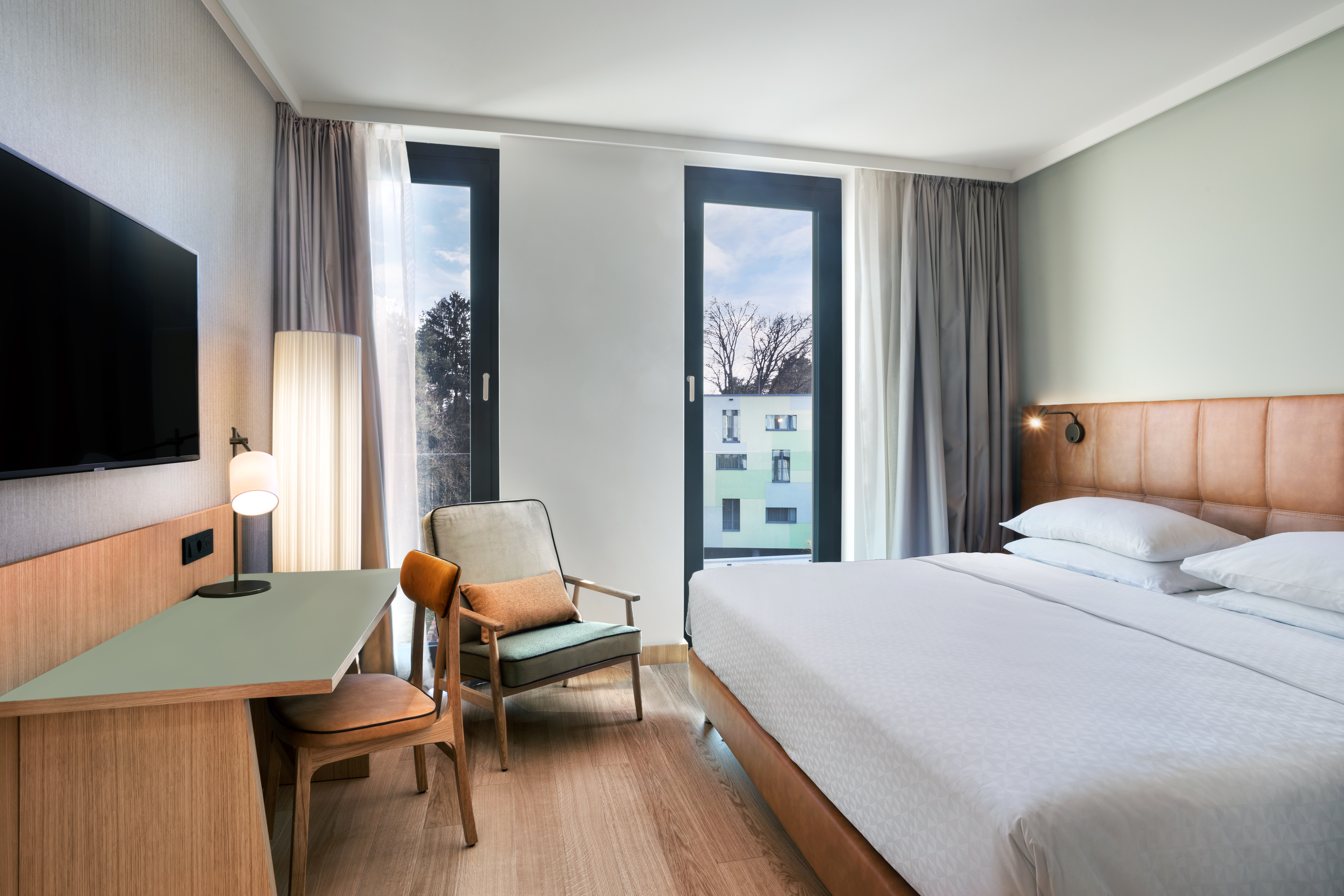 Elegant hotel rooms