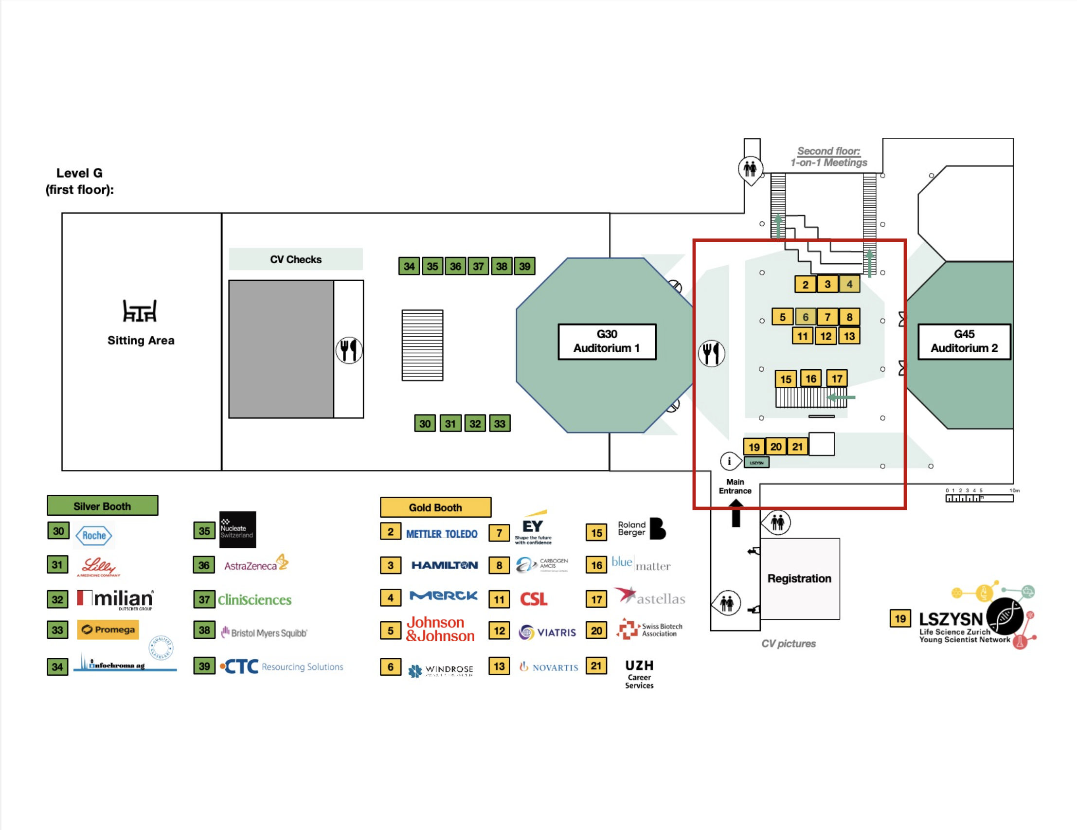 Session location Lichthof Y24 - Floor G