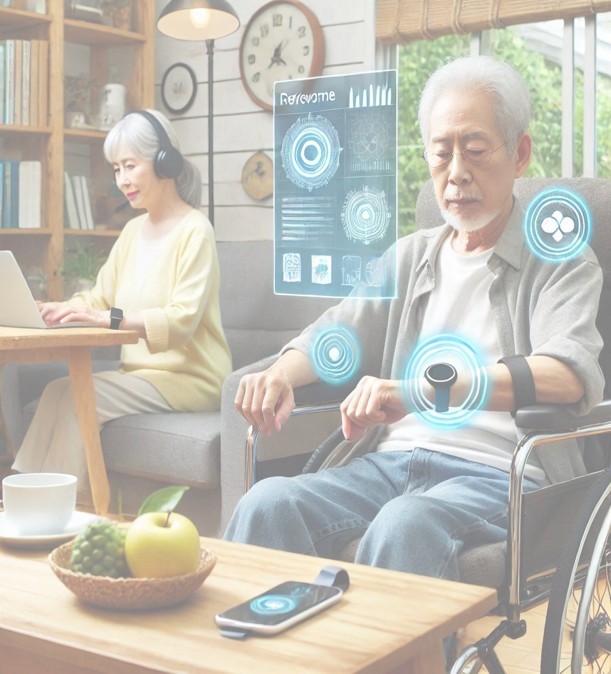 Monitor the elderly and patients unnoticeable in their daily routine