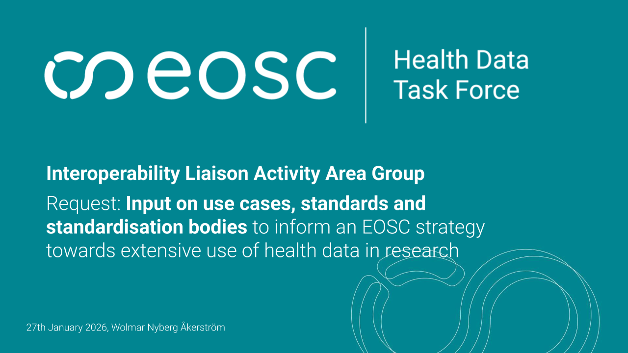 EOSC Health Data TF