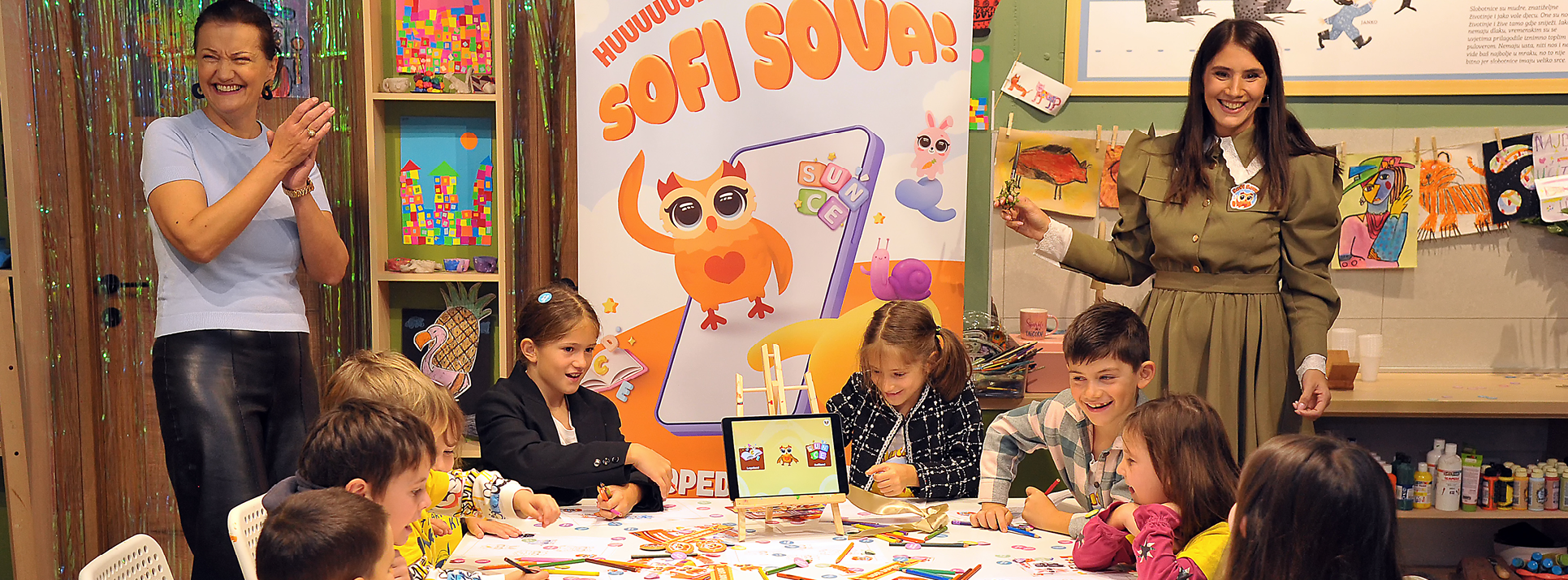 Sofi Sova offers speech therapy and pre-literacy modules using games and music.